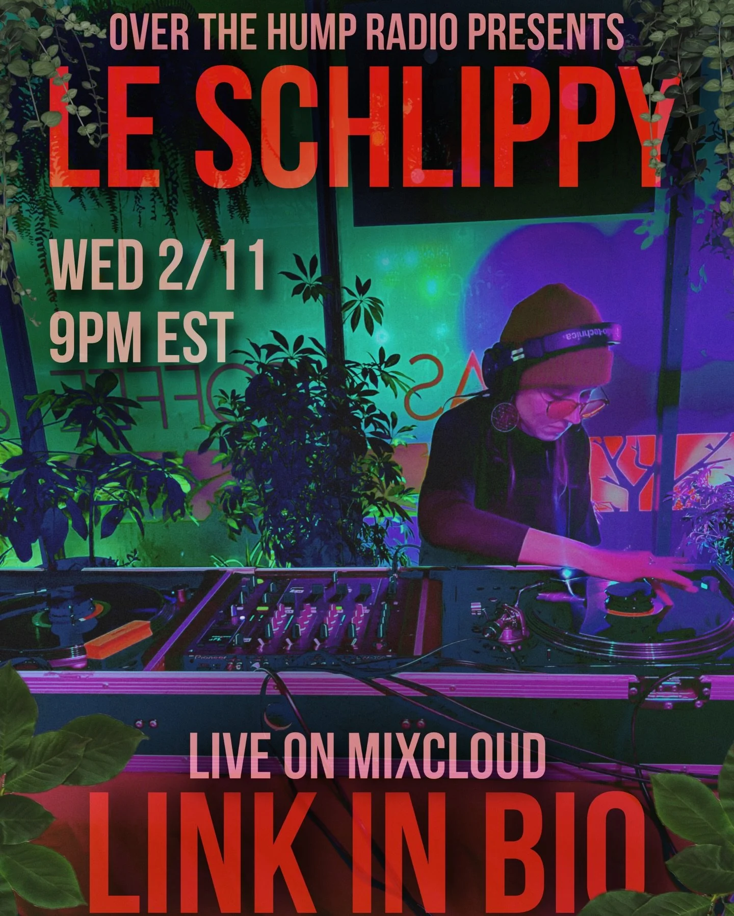 Tomorrow night on Over The Hump Radio - LE SCHLIPPY

Tomorrow night it&rsquo;s just me ☺️ I&rsquo;m taking this chance to dabble on the decks with various techno textures and bass-heavy frequencies. A mixture of heady atmospheric sounds and driving H