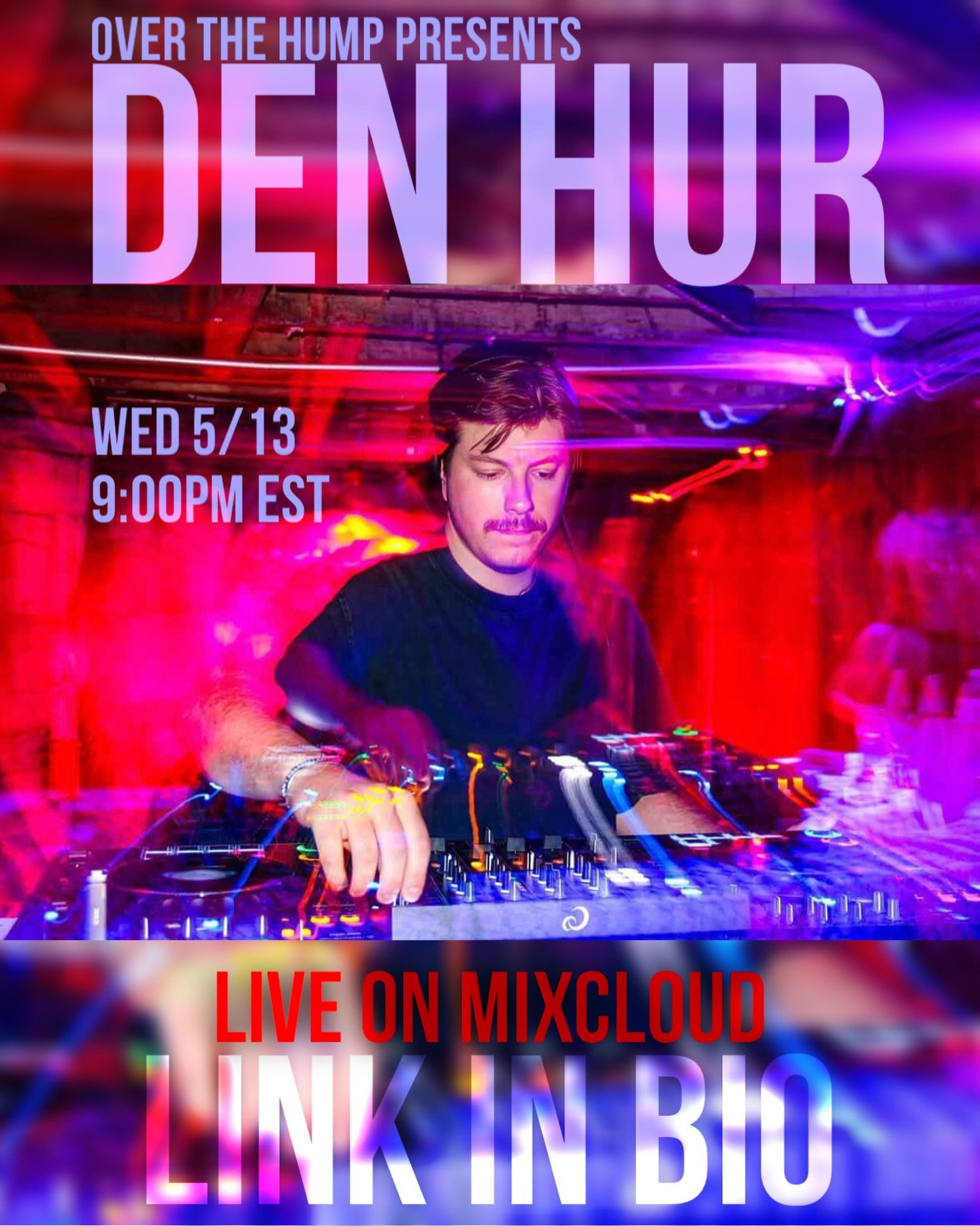 Tomorrow night on OTH Radio we welcome @den__hur !!
Tune in live 5/13 on MixCloud at 9pm EST (link in bio)

Den Hur is a Cleveland-bred dj and curator with an ear for the underground and a love for the dancefloor. Heavily influenced by the DIY spirit