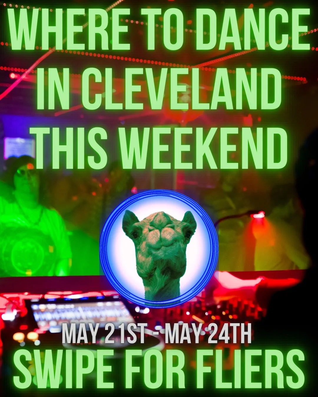 Not going to Movement this weekend and unsure what to do??? Don&rsquo;t fret&mdash;Your weekly Dancefloor guide is here!!

Where to dance in Cleveland (and Akron) this weekend! Plenty of options to choose from. 
🪩
We&rsquo;re personally gearing up f