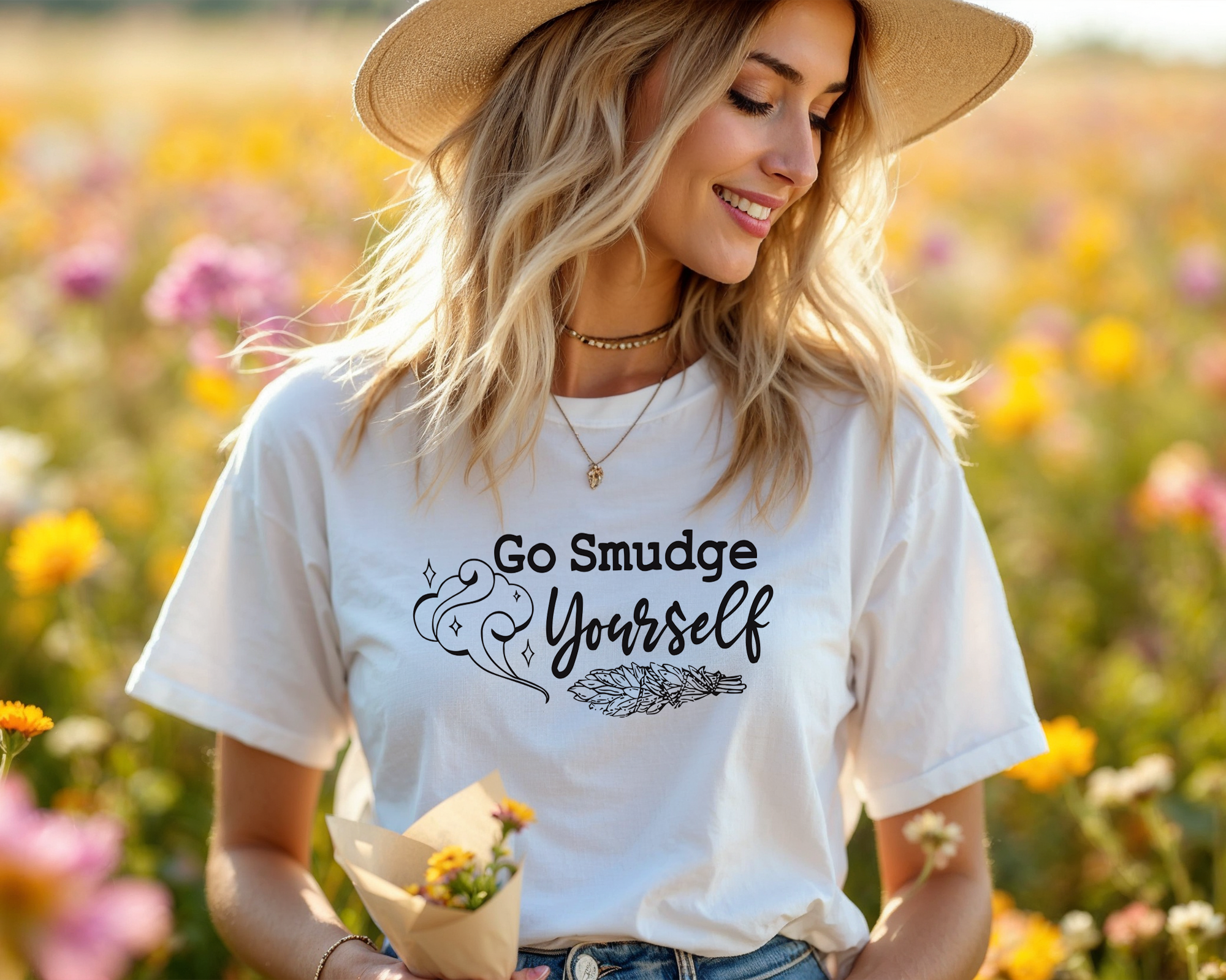 'Go Smudge Yourself' Sage T-Shirt