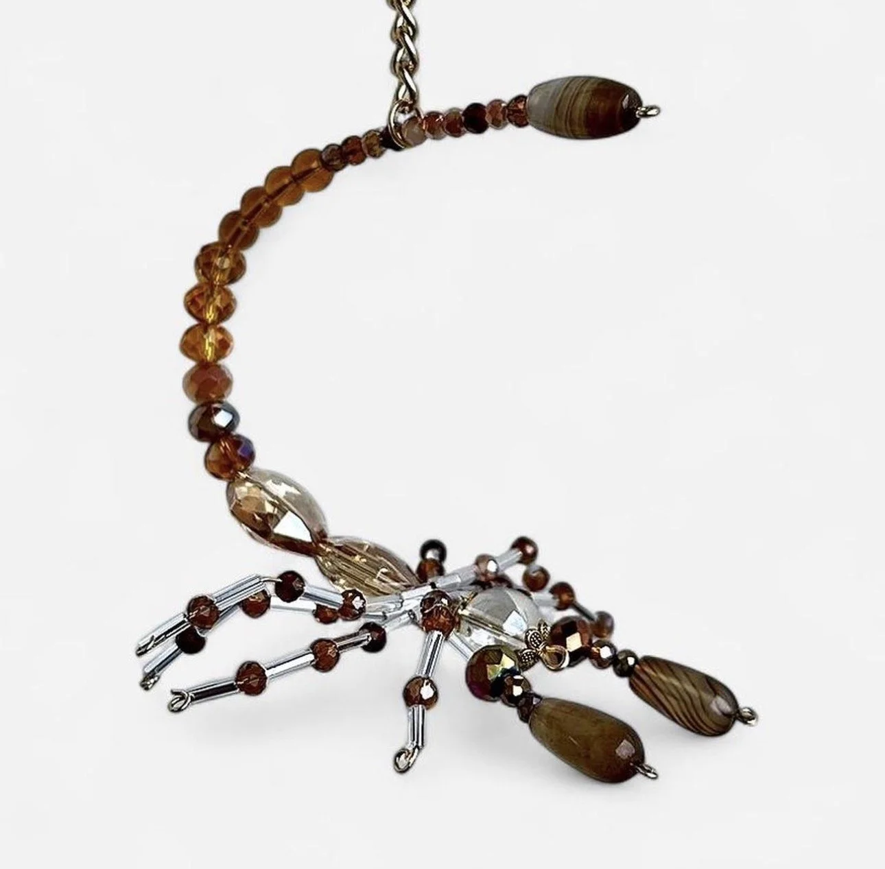 Amber Scorpion suncatcher
