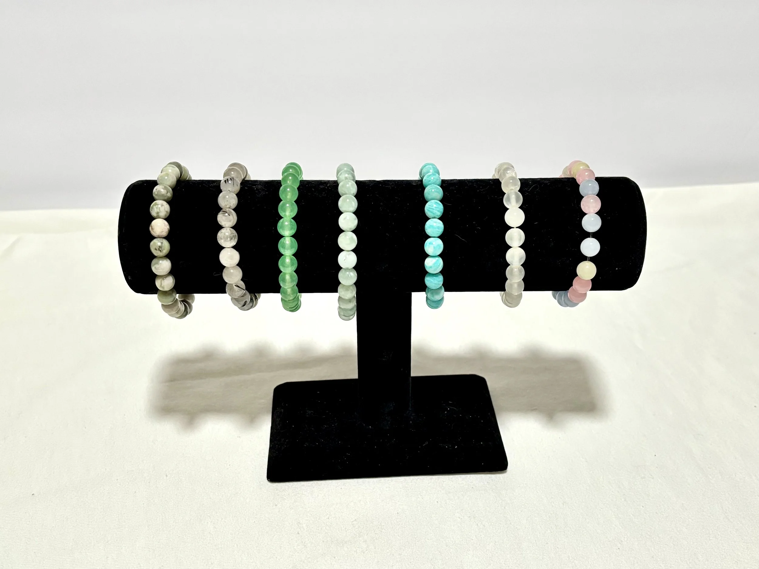 Round Stone Infinity Bracelets