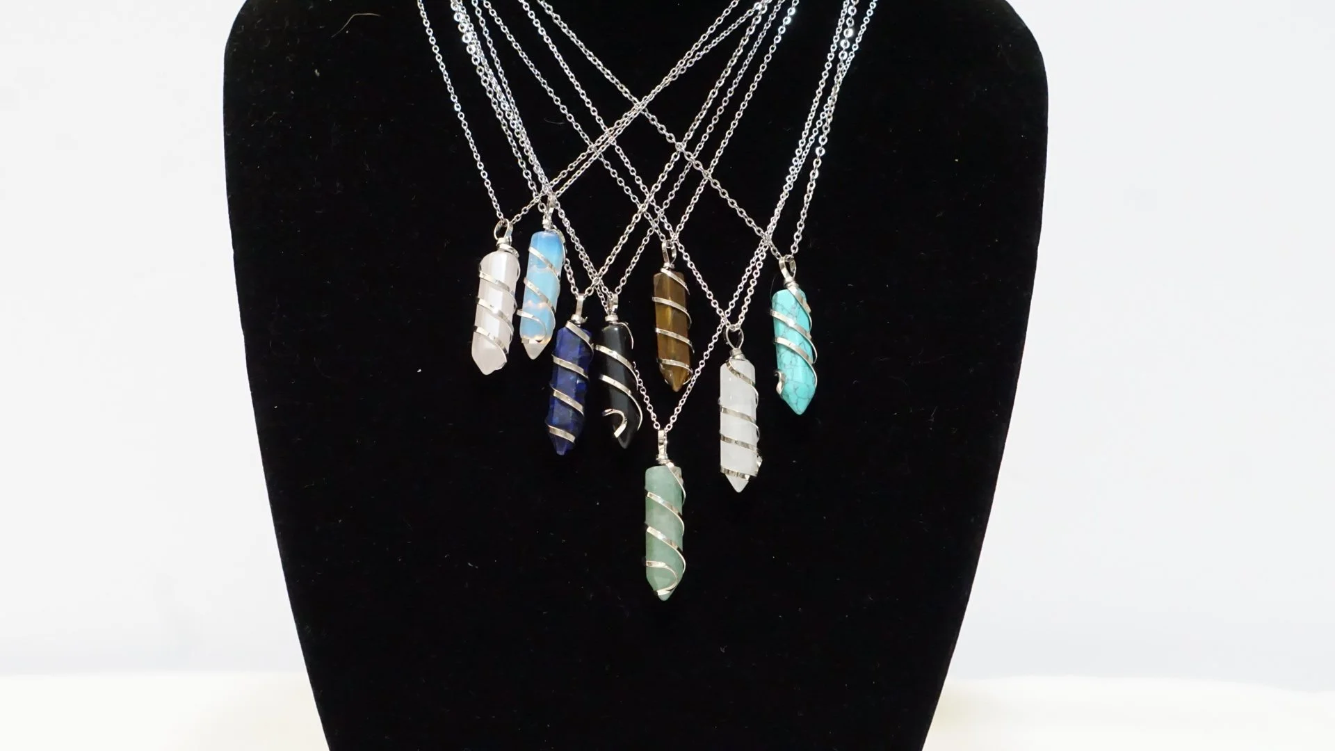 Spiral Crystal Necklace