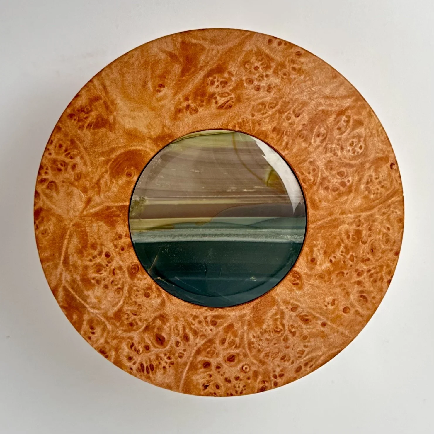 Burl box with an ocean view jasper