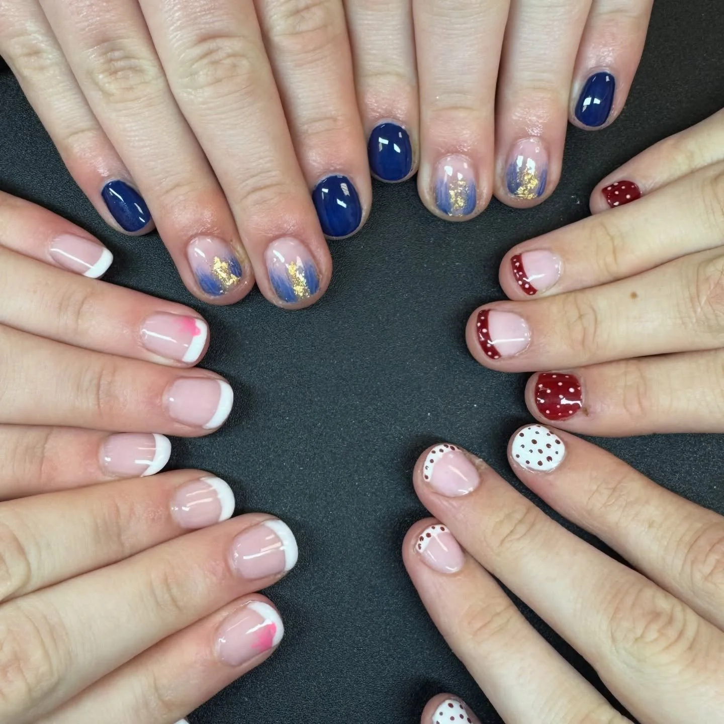 Manis are always more fun when it&rsquo;s with your girls 💅🏼

#hardgel #buildergel #scnails #greernails #greenvillenails