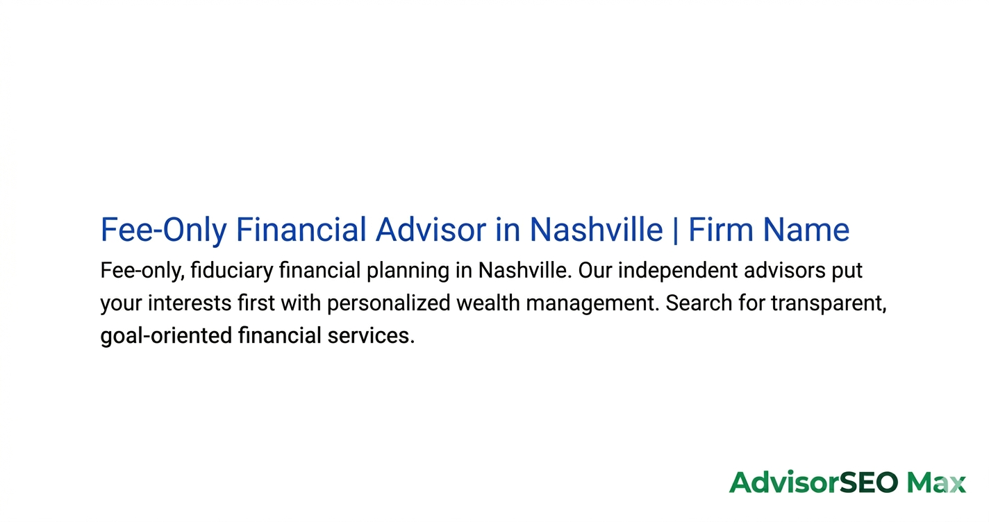 How to Write Meta Titles That Rank for Financial Advisor SEO
