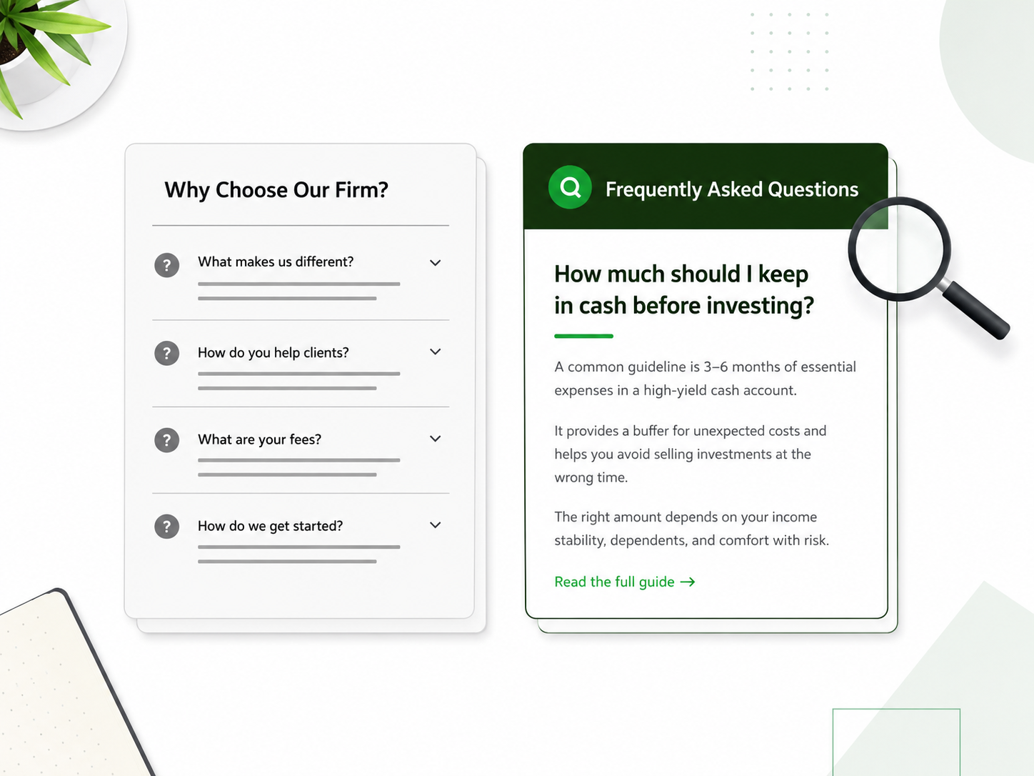 FAQ Sections for Advisors: How to Capture Long-Tail Searches
