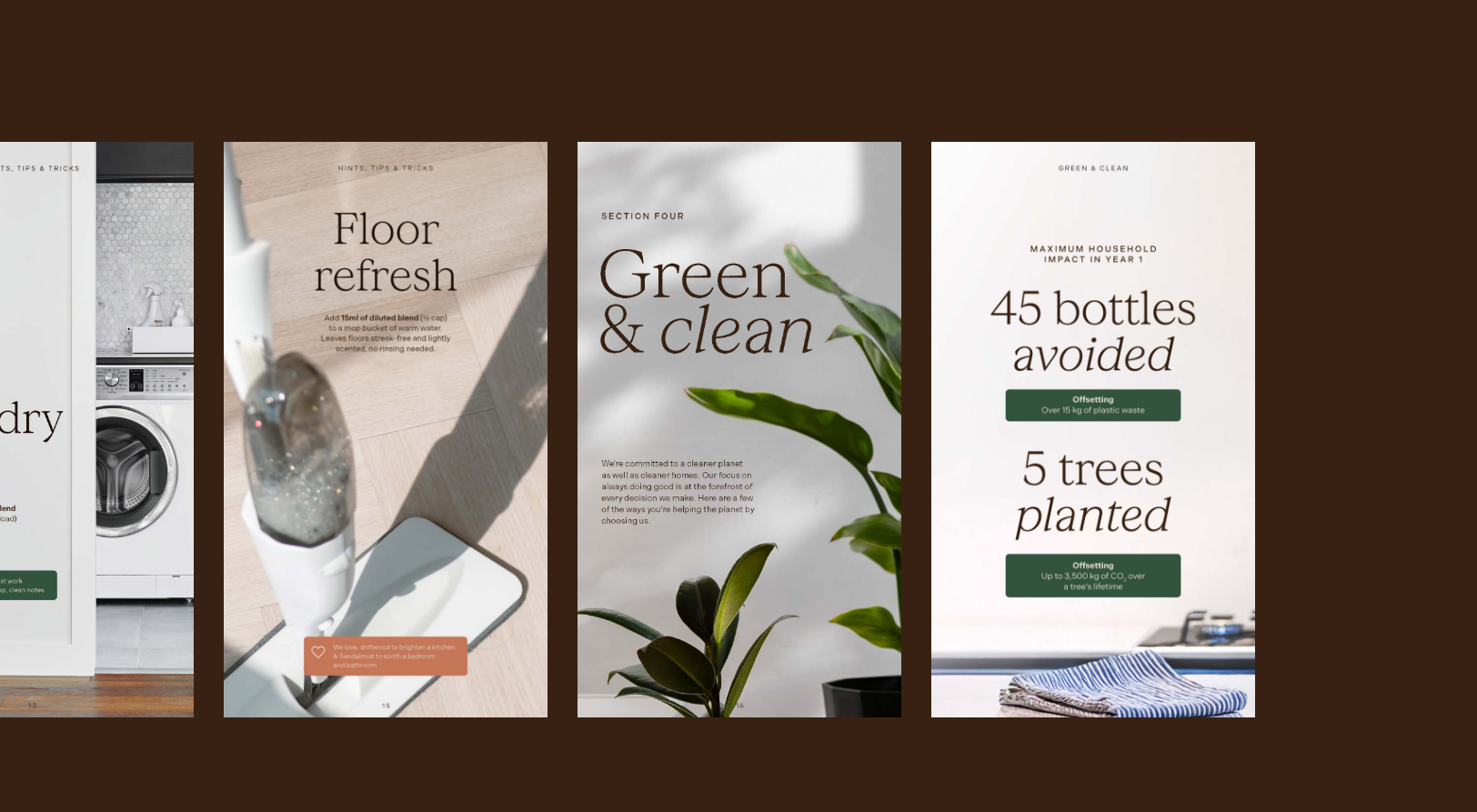 Adora sustainable cleaning branding and design