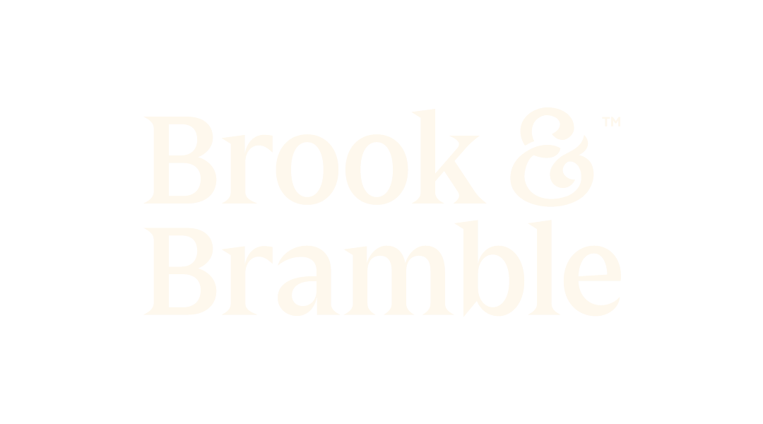 Logo of Brook & Bramble in black and white text.