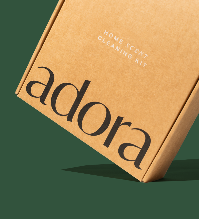 Adora sustainable cleaning branding