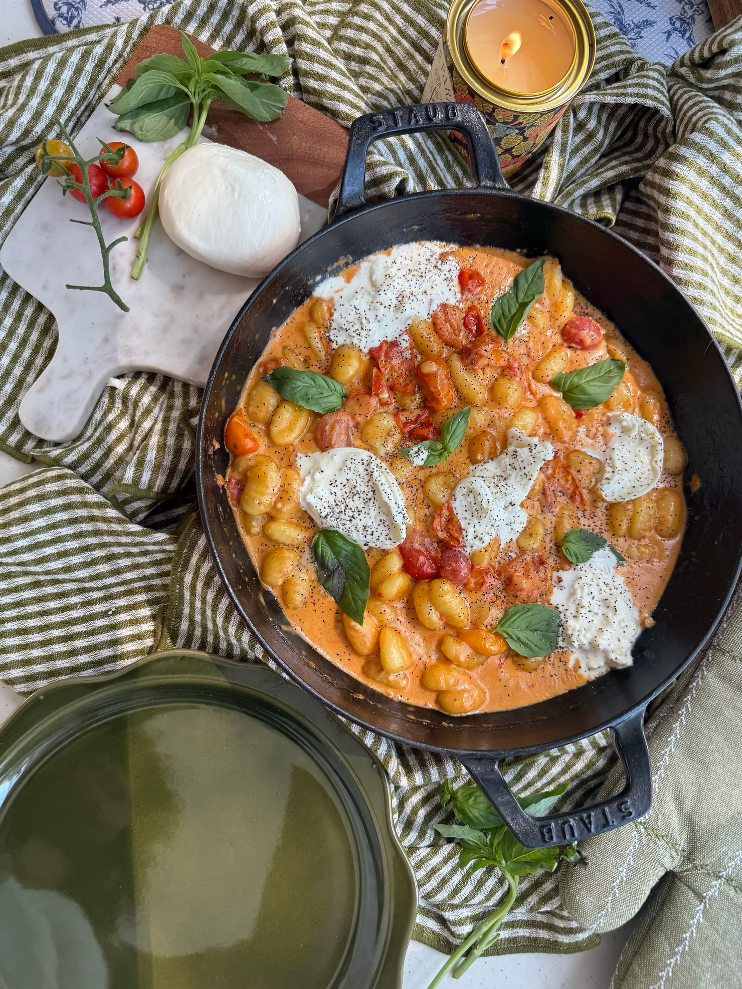 an ode to tomato girl summer: tomato burrata gnocchi