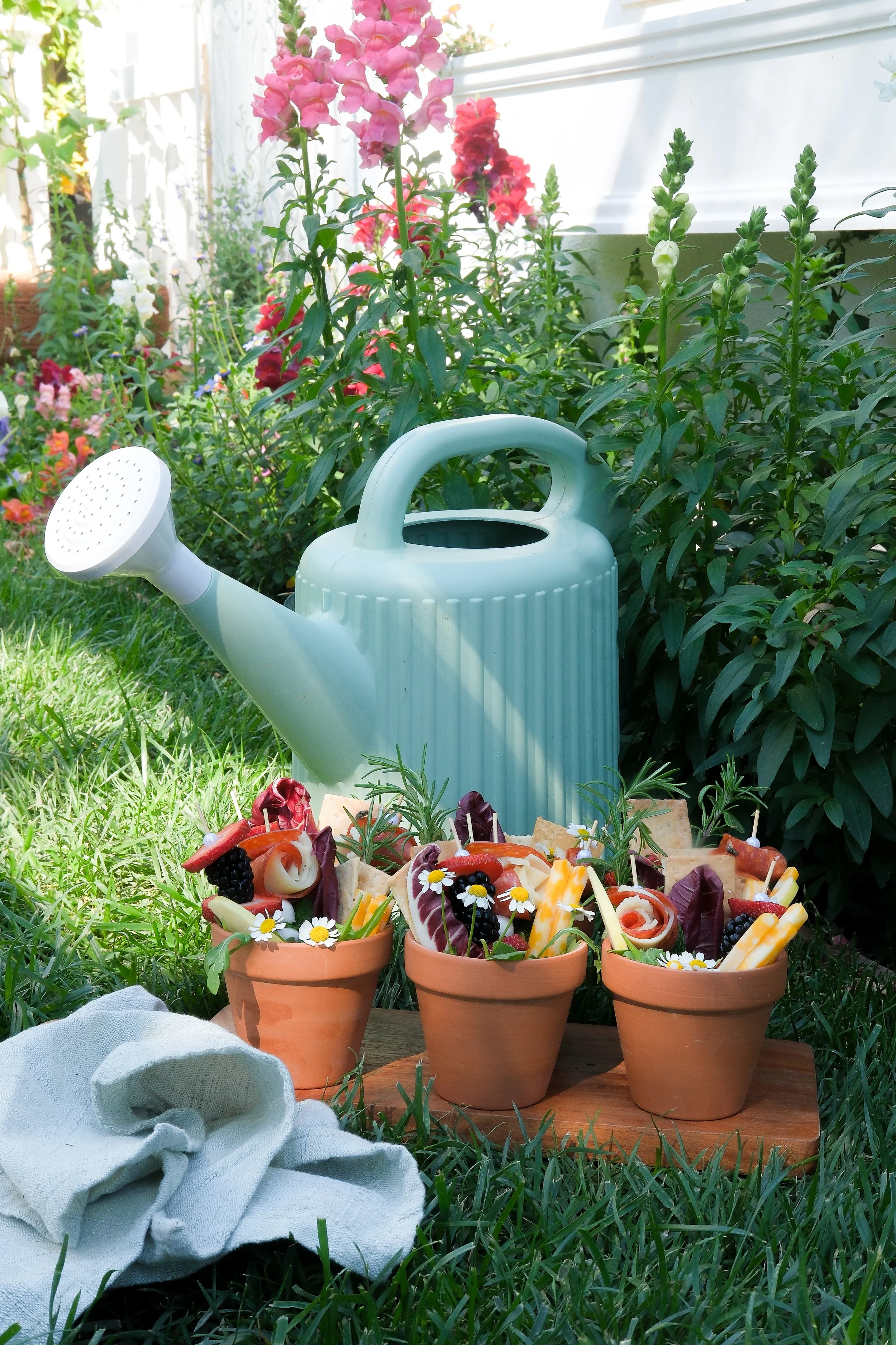 Garden-Inspired Flower Pot Charcuterie Cups