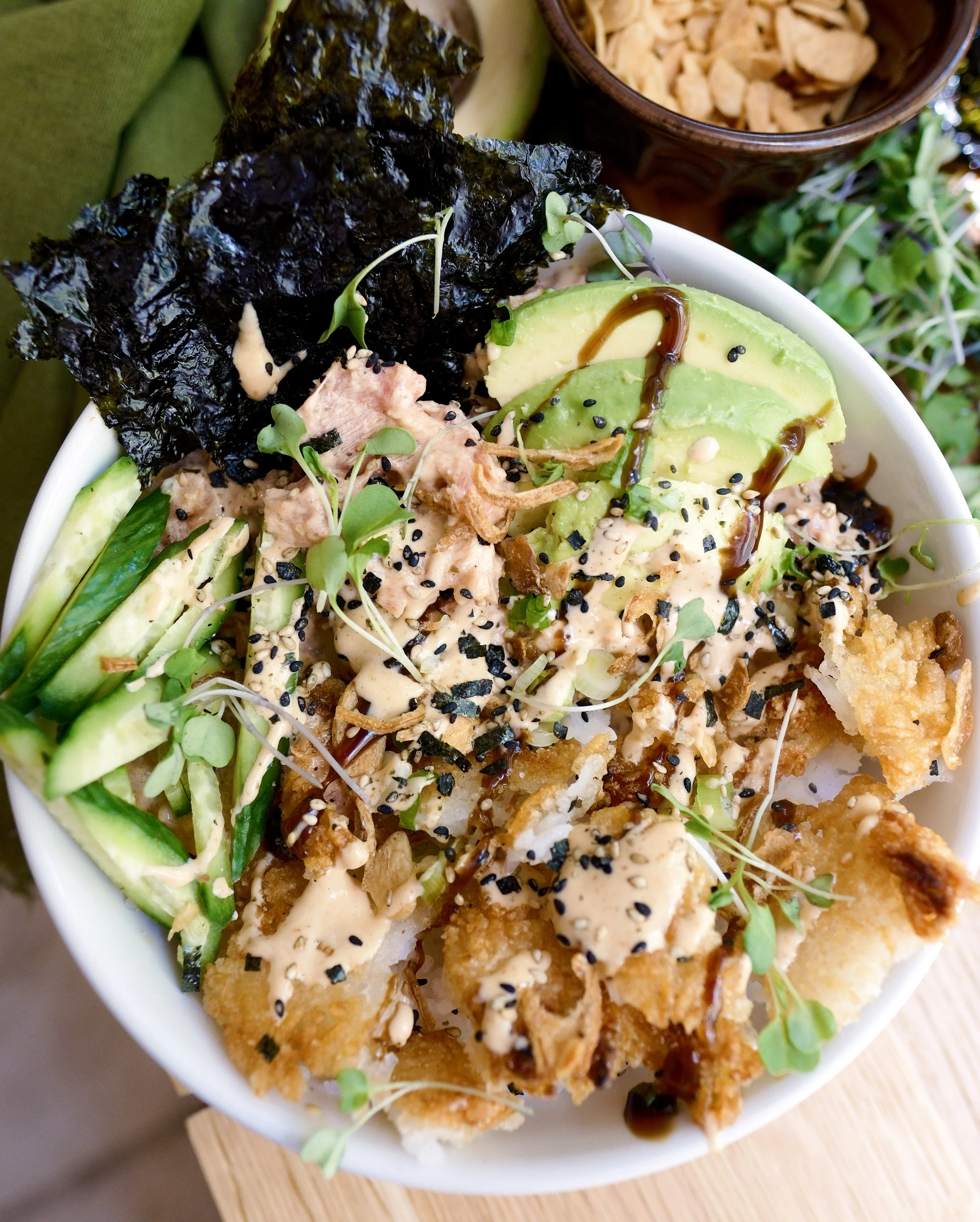 Crispy Rice &amp; Spicy Tuna Bowl