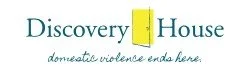 Discovery House logo with the slogan 'domestic violence ends here'