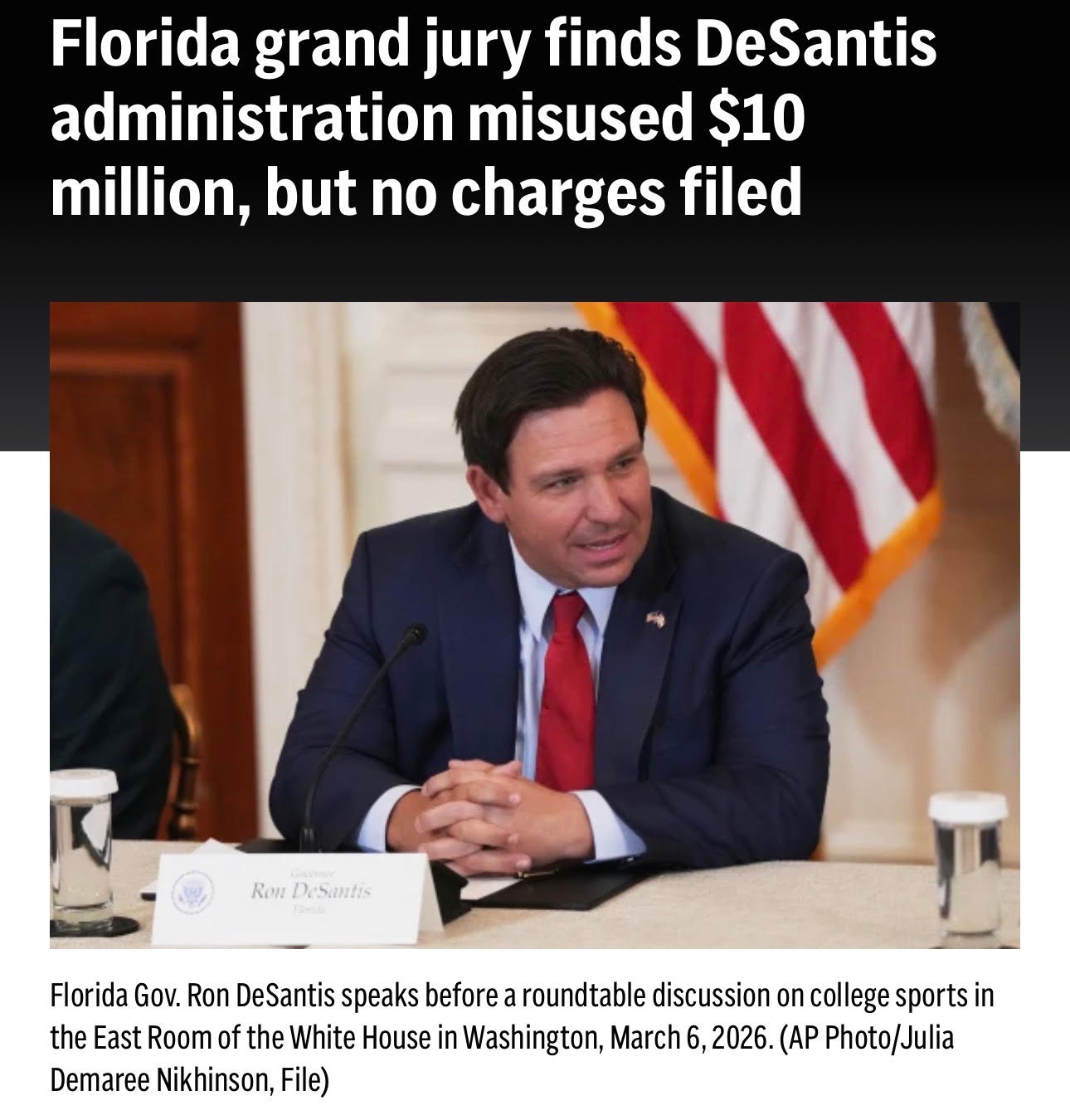 Ron Desantis is an awful monster
