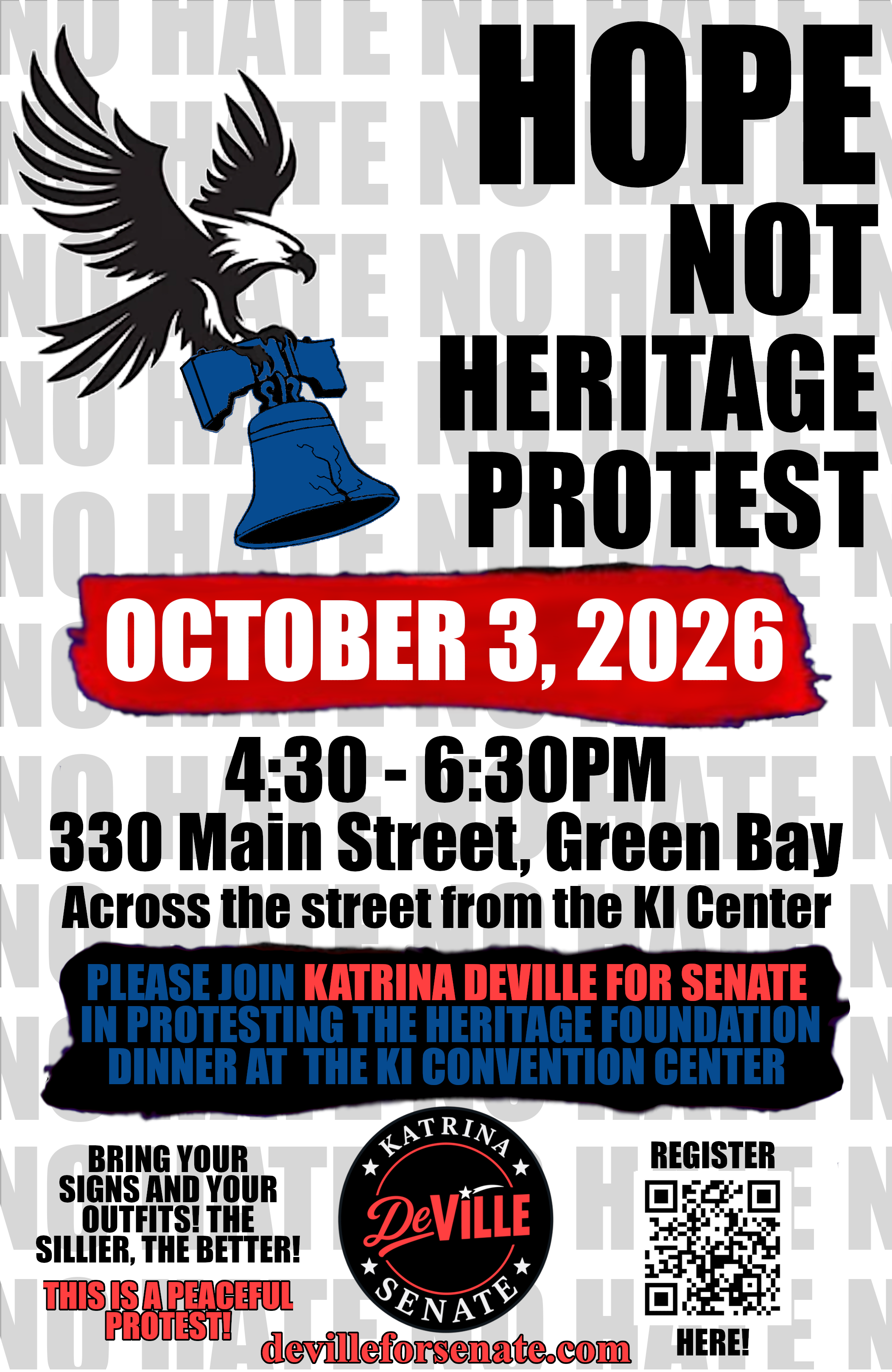 Hope Not Heritage! Protest against the Heritage Foundation!