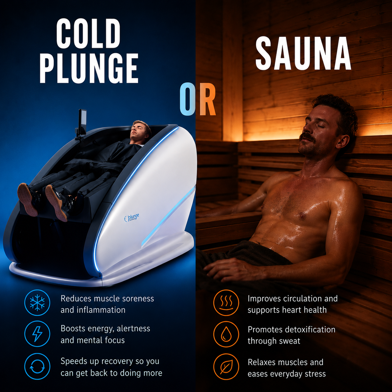 Cold Plunge or Sauna