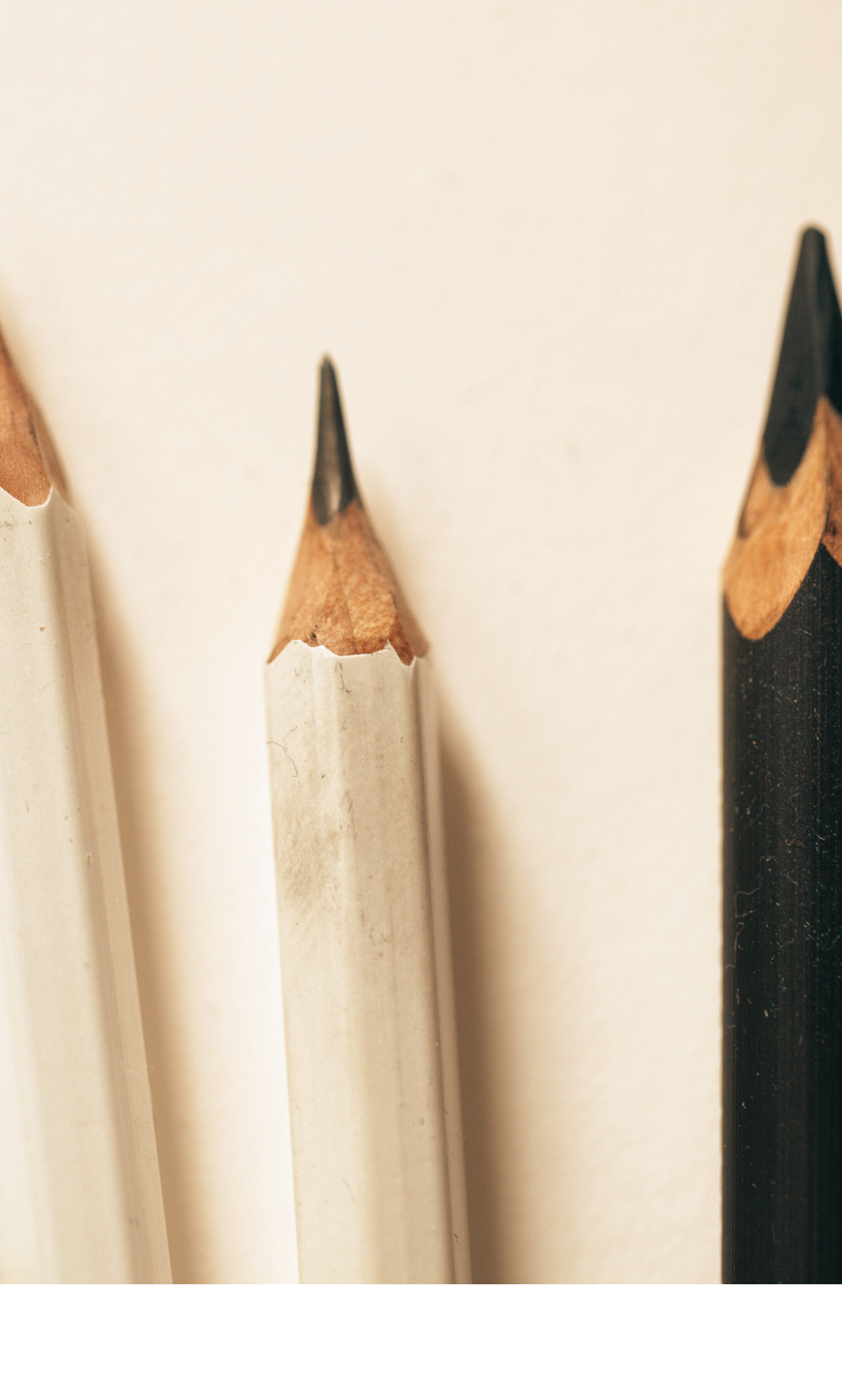 Sharpened pencils, ready to create.