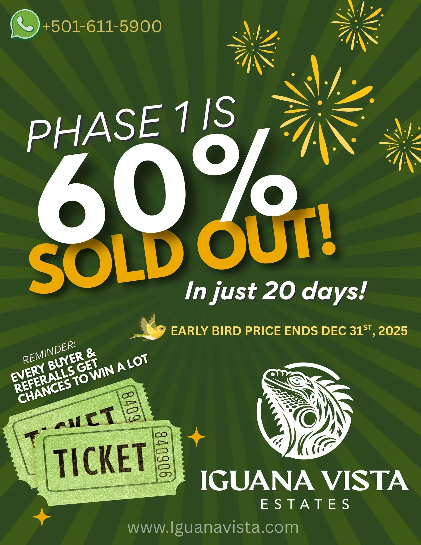 The response has been incredible!🎉

Investors are seeing the value, believing in the project, and stepping into opportunity. We&rsquo;re especially proud that most of our buyers are from our local Belizean community, choosing to invest in Belize and