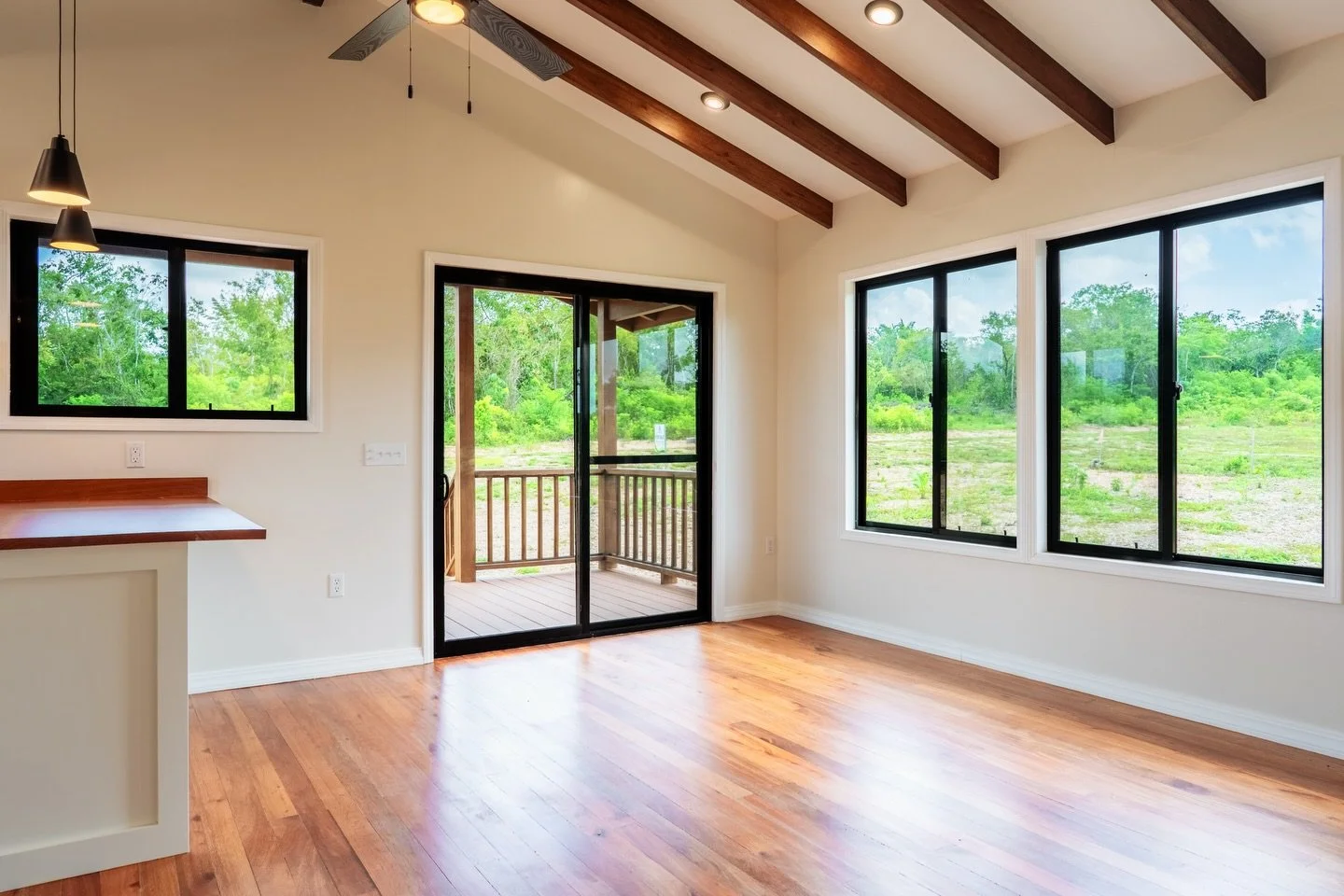 Another look at one of the homes at Iguana Vista Estates - Don&rsquo;t want to start from scratch? We&rsquo;ve got you covered. 🏡

Our brand-new 2 BR | 1 BA home is complete and ready for its first owners.

Cash: BZ$185,000 | US$92,500
Terms: BZ$195