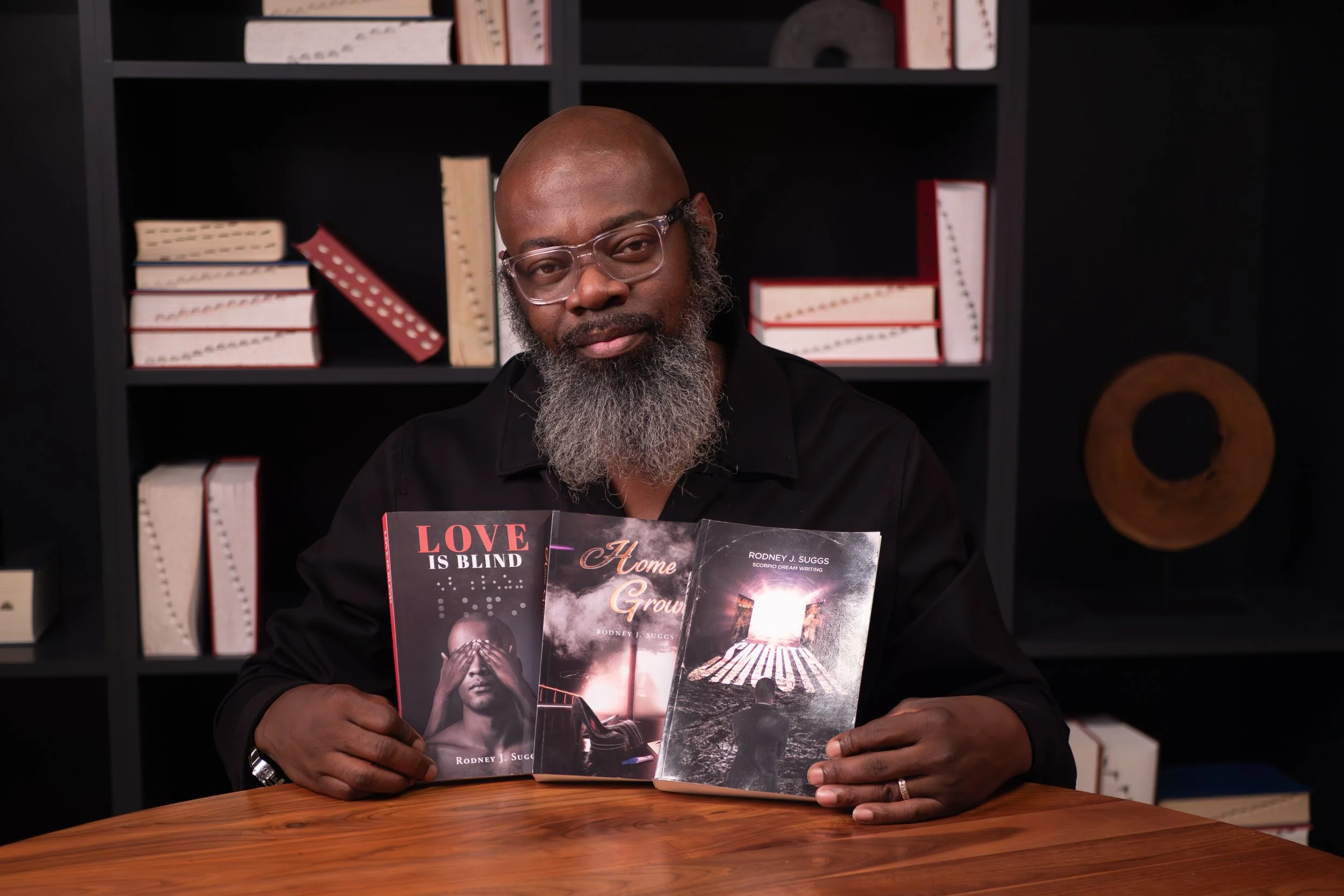 Rodney J. Suggs, contemporary romance author, creator of the Love Is Blind Trilogy.