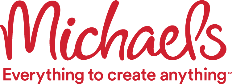 Michaels logo with the slogan 'Everything to create anything'