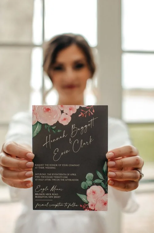 Hannah and Eoin's Eagle Manor Wedding Stationery