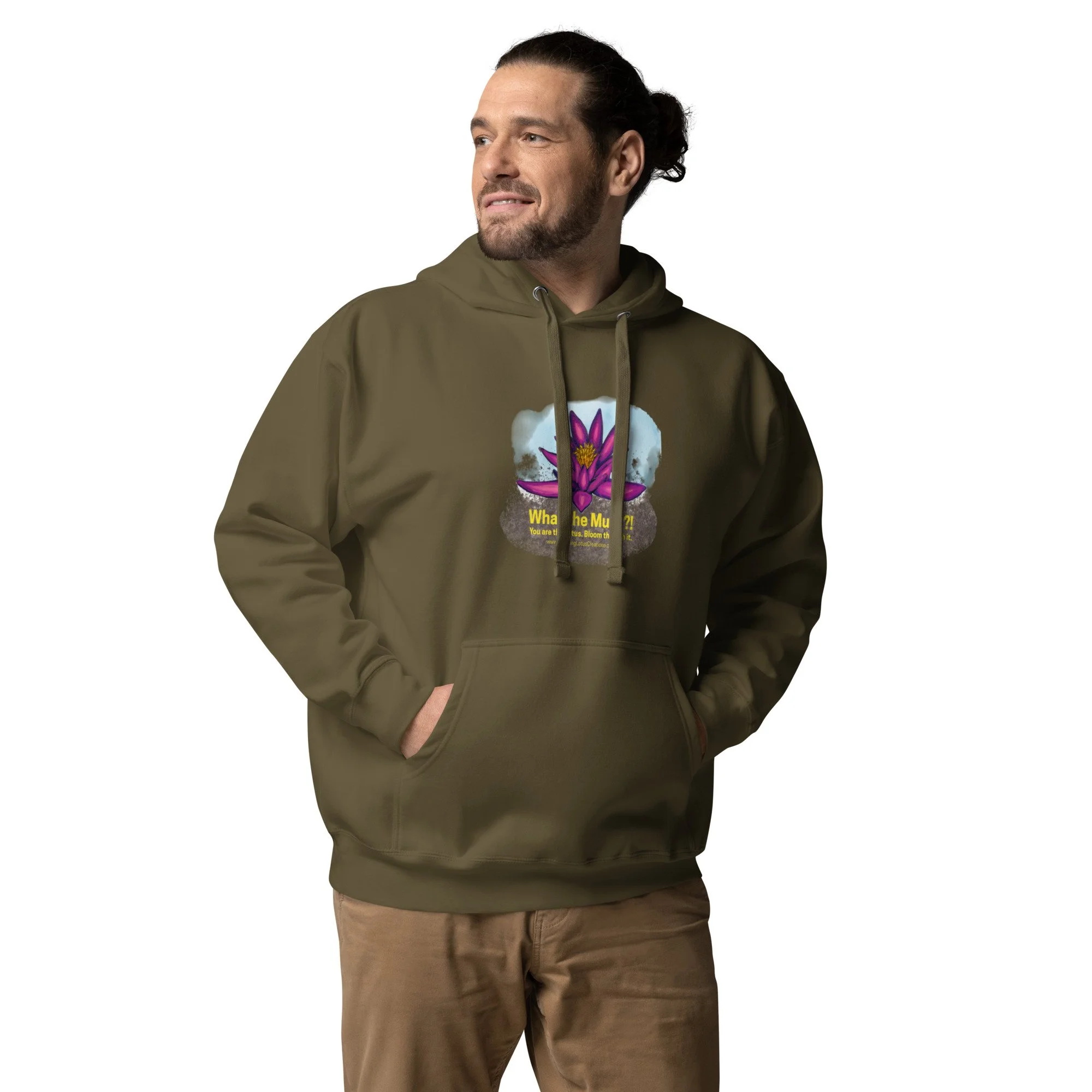 Unisex Hoodie-What the Muck?! You are the Lotus. Bloom through it.