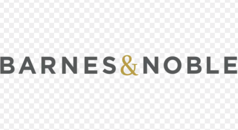 Barnes & Noble logo in black and gold text