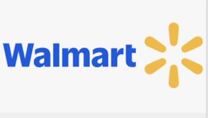Walmart logo with blue text and a yellow spark symbol on a white background.
