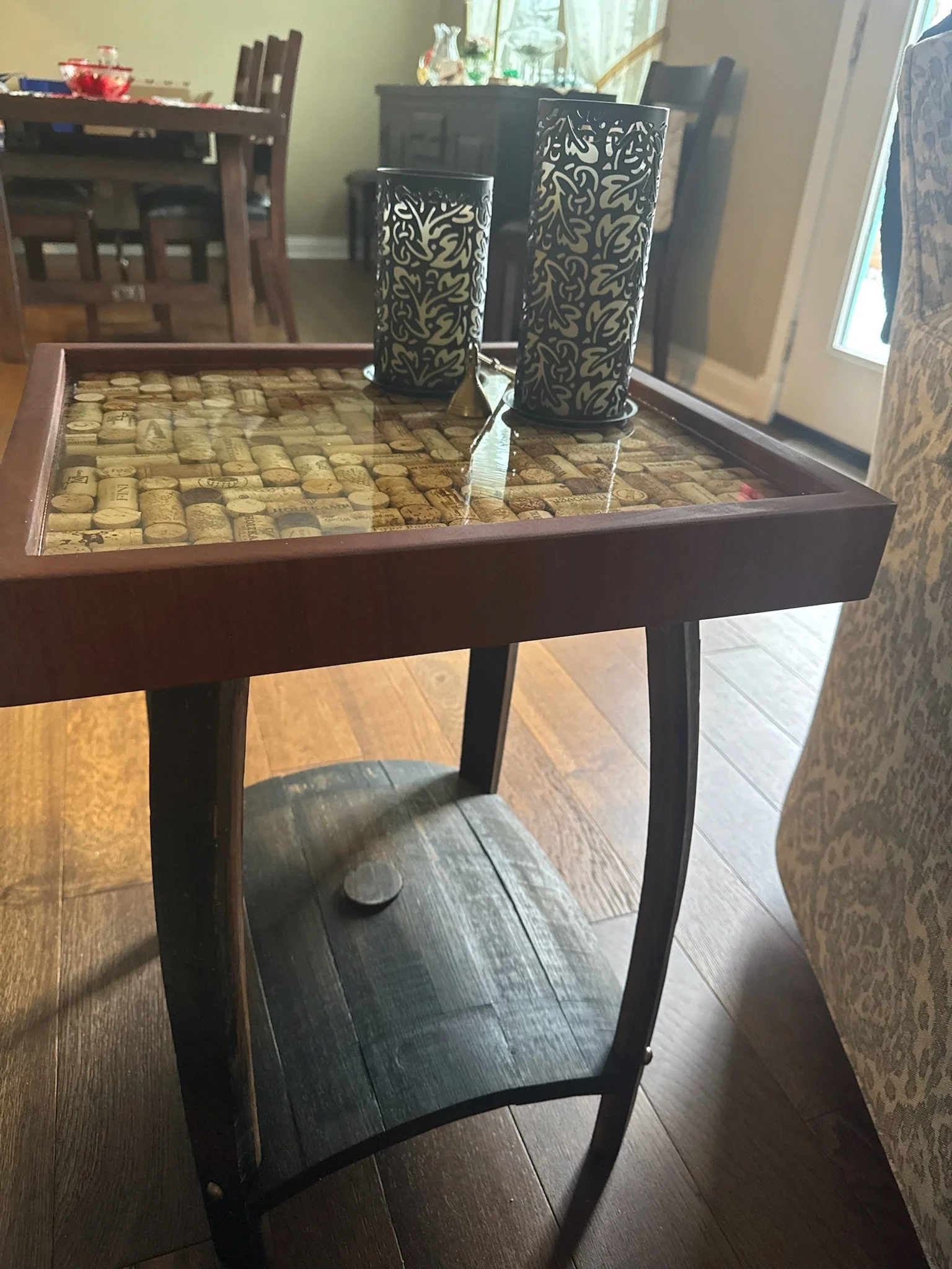 Whiskey & Wine End Table