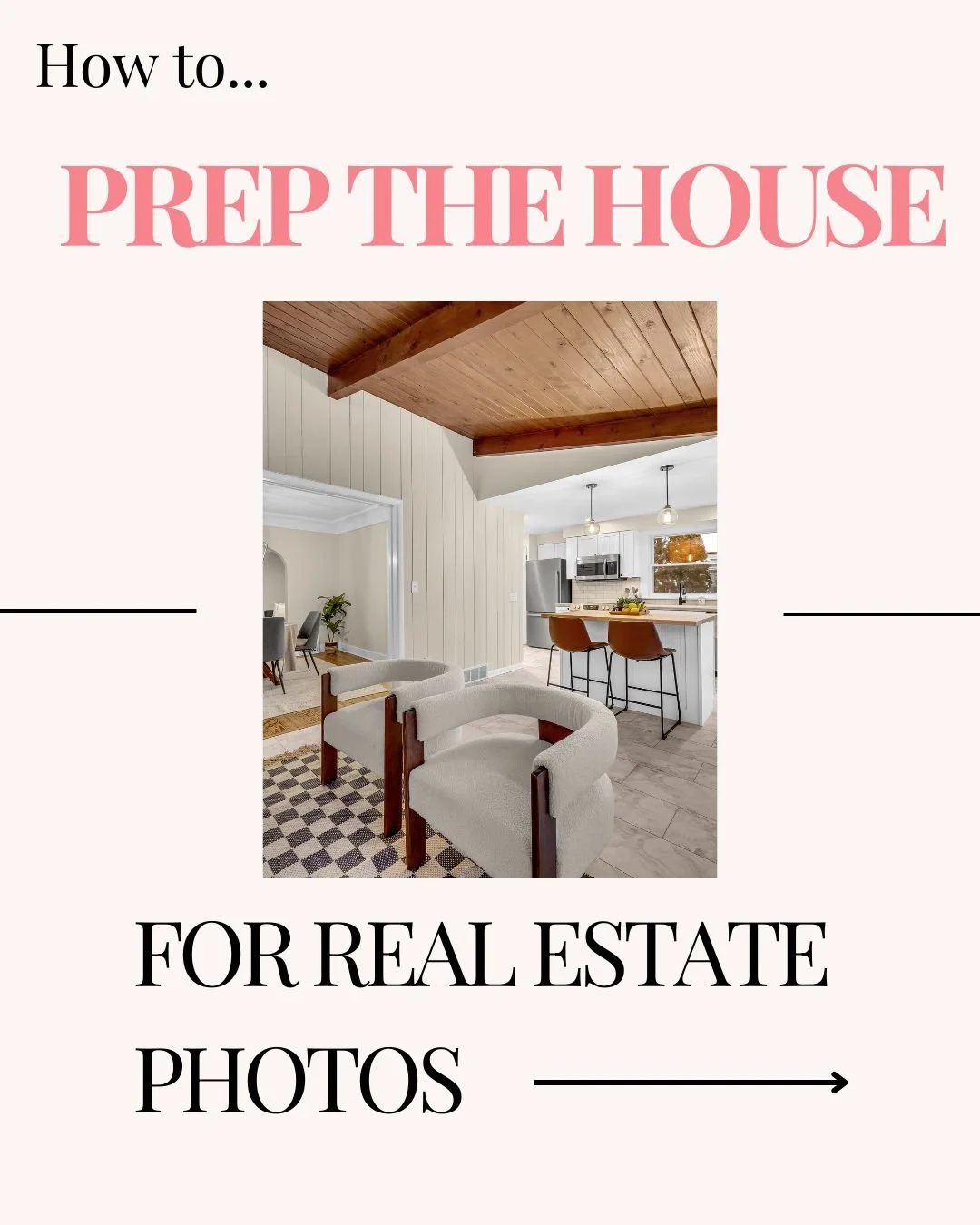 Great listing photos start before the camera comes out.

How a home is prepped directly impacts how it&rsquo;s perceived online &mdash; especially in the kitchen, living room, and dining room.

Save this post for your next listing, or share it with y