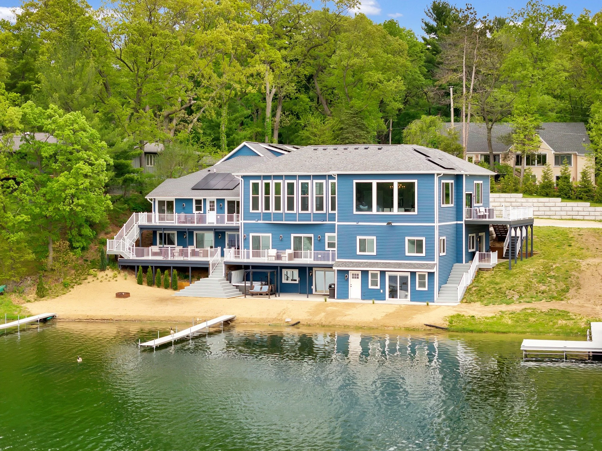 Say hello to 3443 Manderley, the biggest house on Dean Lake. And it's on the market.

This is just a glimpse of this incredible home. We've got plenty more photos on the way!

You've got a 6+ car garage, Airbnb downstairs, 8 bedrooms, 5.5 bathrooms, 