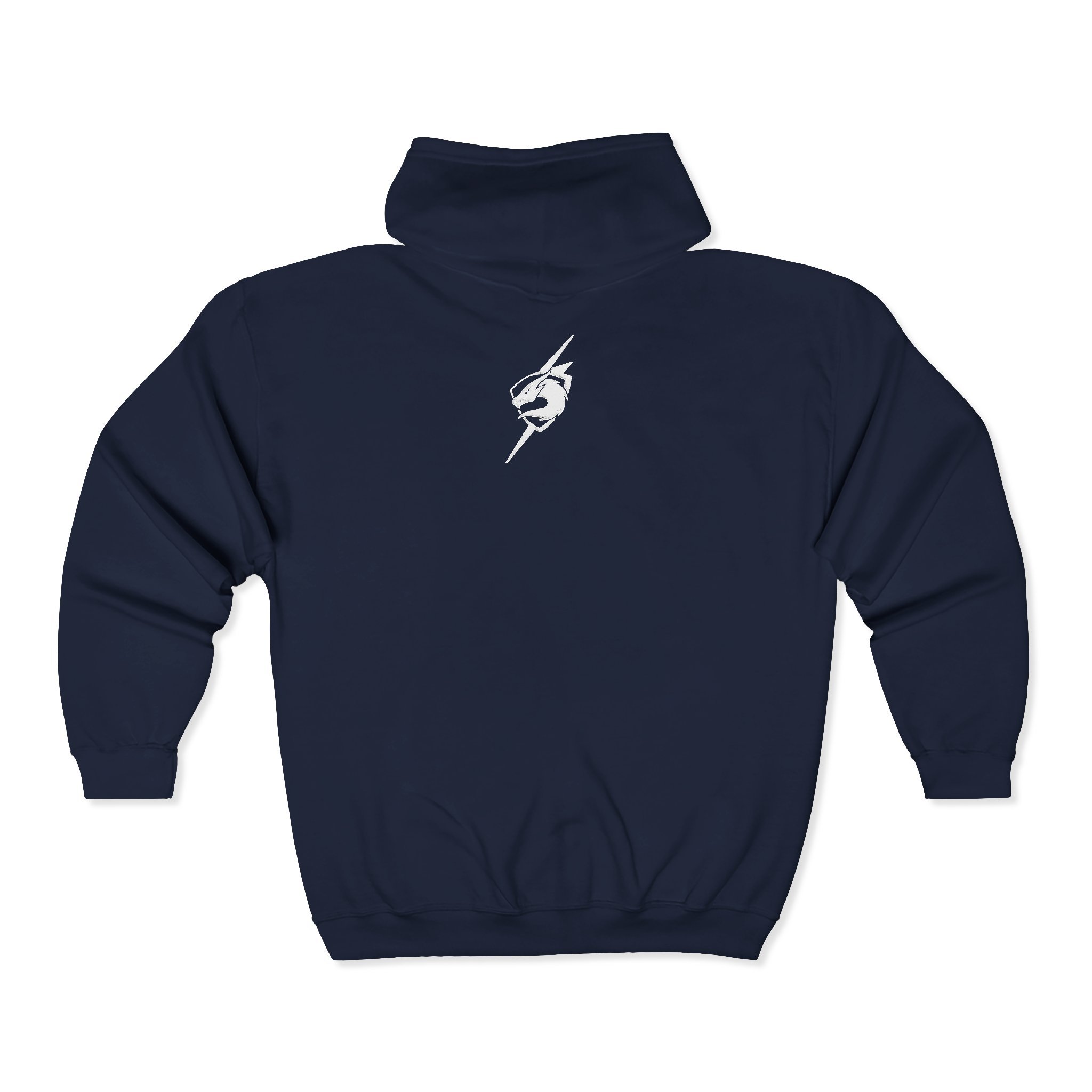 OC Yogi Embroidered Dragon Lightning Hoodie - Men's Zip Up Hoodie