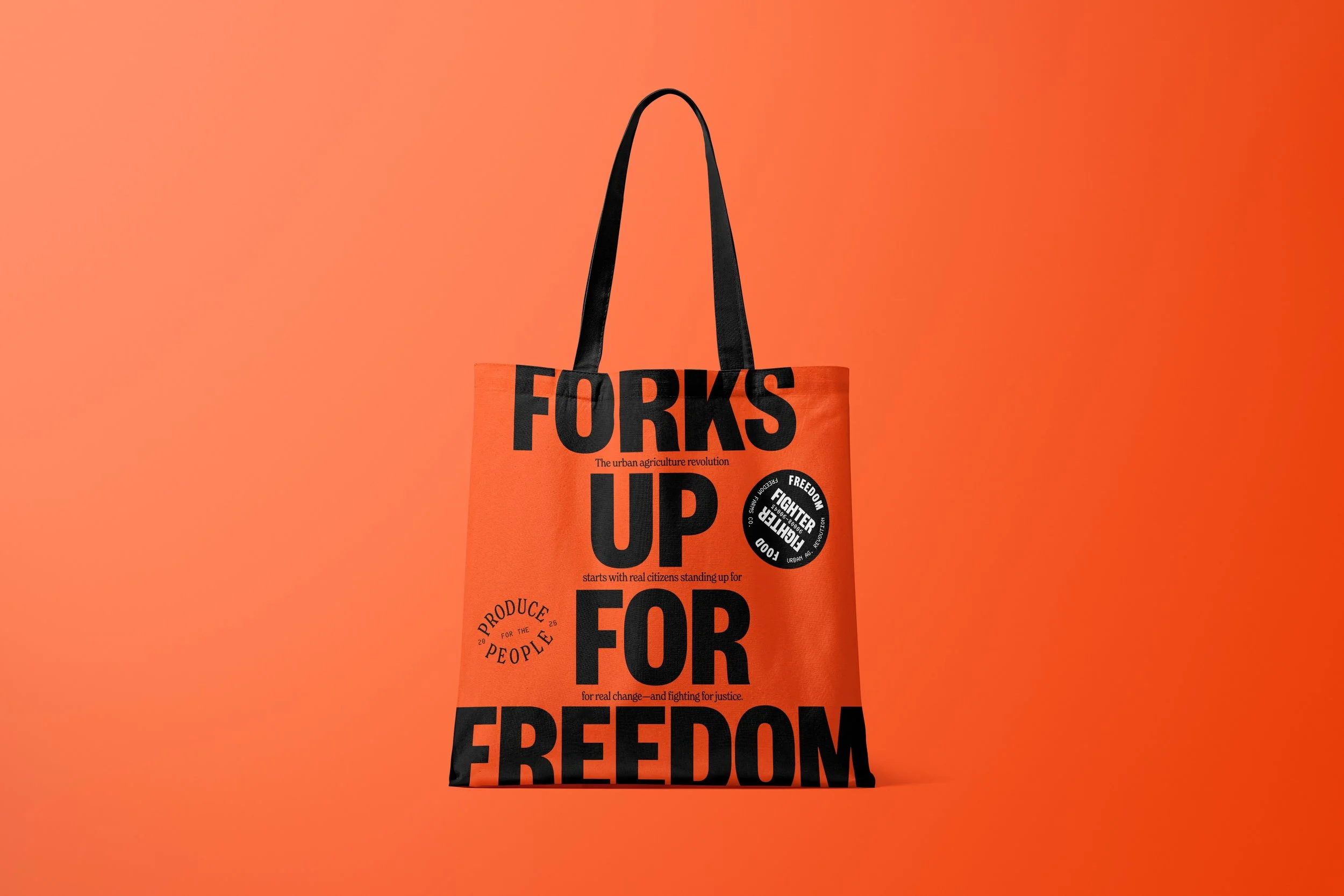 Forks Up Tote Bag