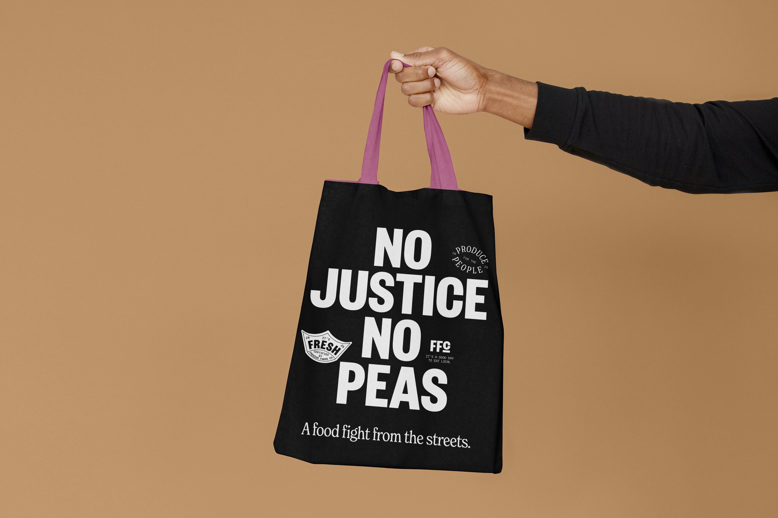 Justice Peas Tote Bag