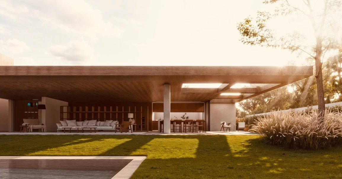 &ldquo;A arquitetura org&acirc;nica, natural ... aceita a natureza, que se acomoda a ela, busca mimetizar-se a ela, como um lagarto sobre as pedras ao sol.&rdquo; - Lina Bo Bardi

Arquitetura que se conecta com a paisagem, quando a casa deixa de comp