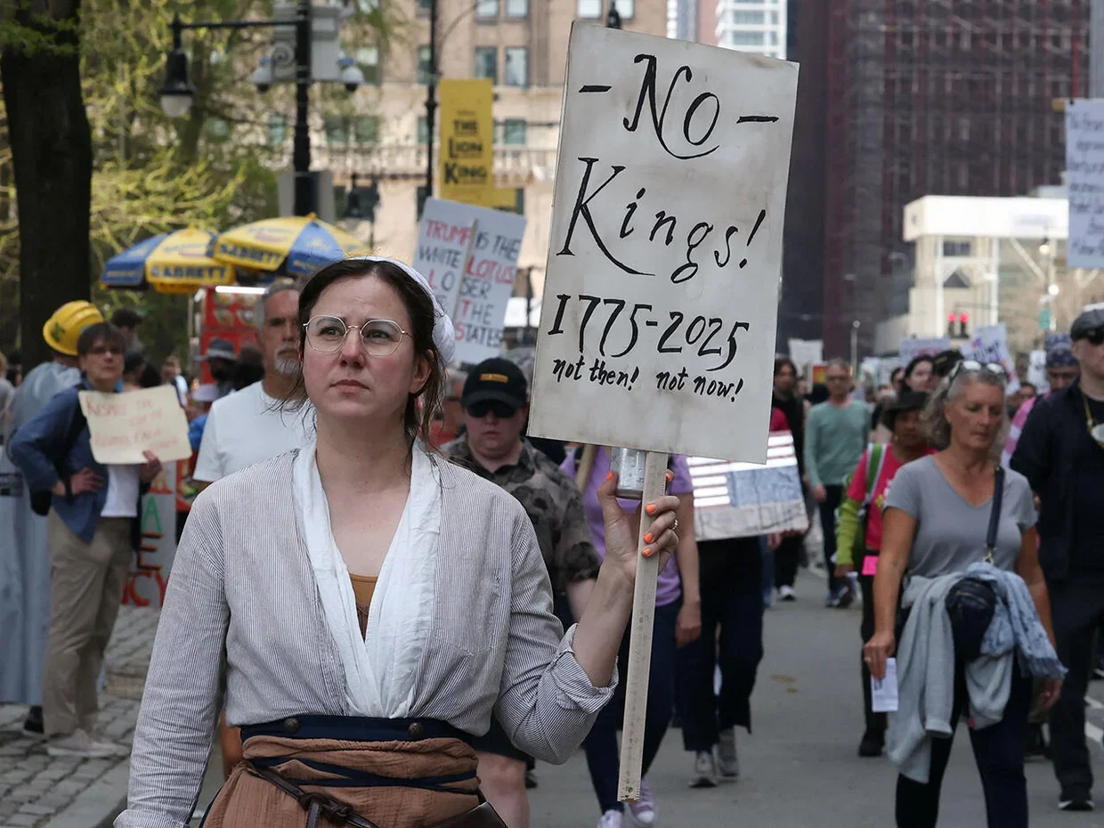 CBS: "No Kings": Protesters across country march against Trump, Musk