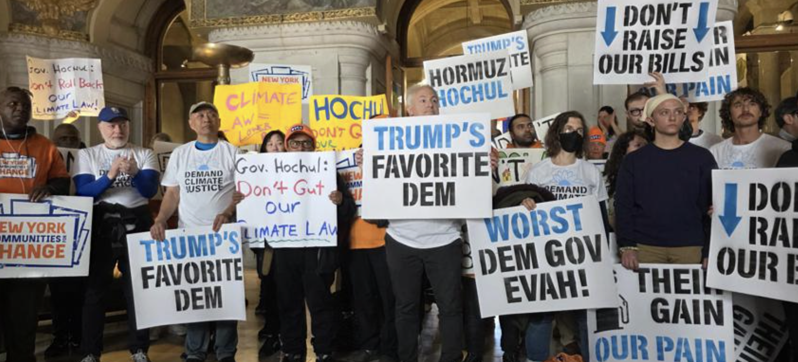 City and State NY: Climate activists protest Hochul proposal to change the state’s climate law as part of the budget