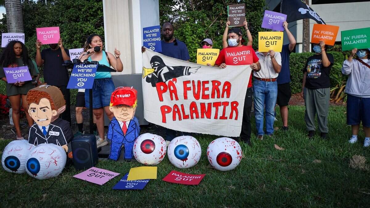 Miami Herald: ‘They’re not welcome’: Why activists protested at Palantir’s new Miami base