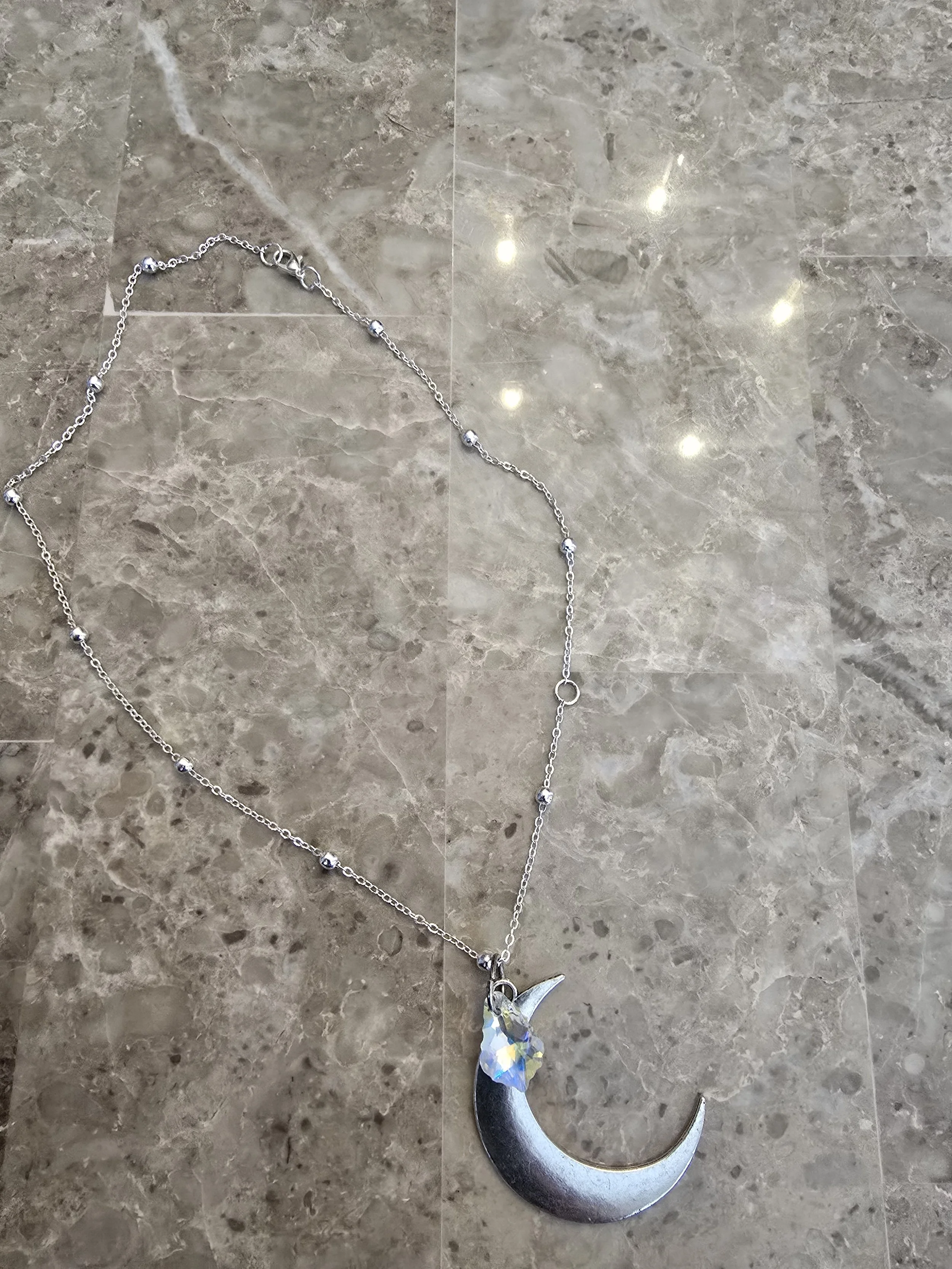 Silver Moon Necklace