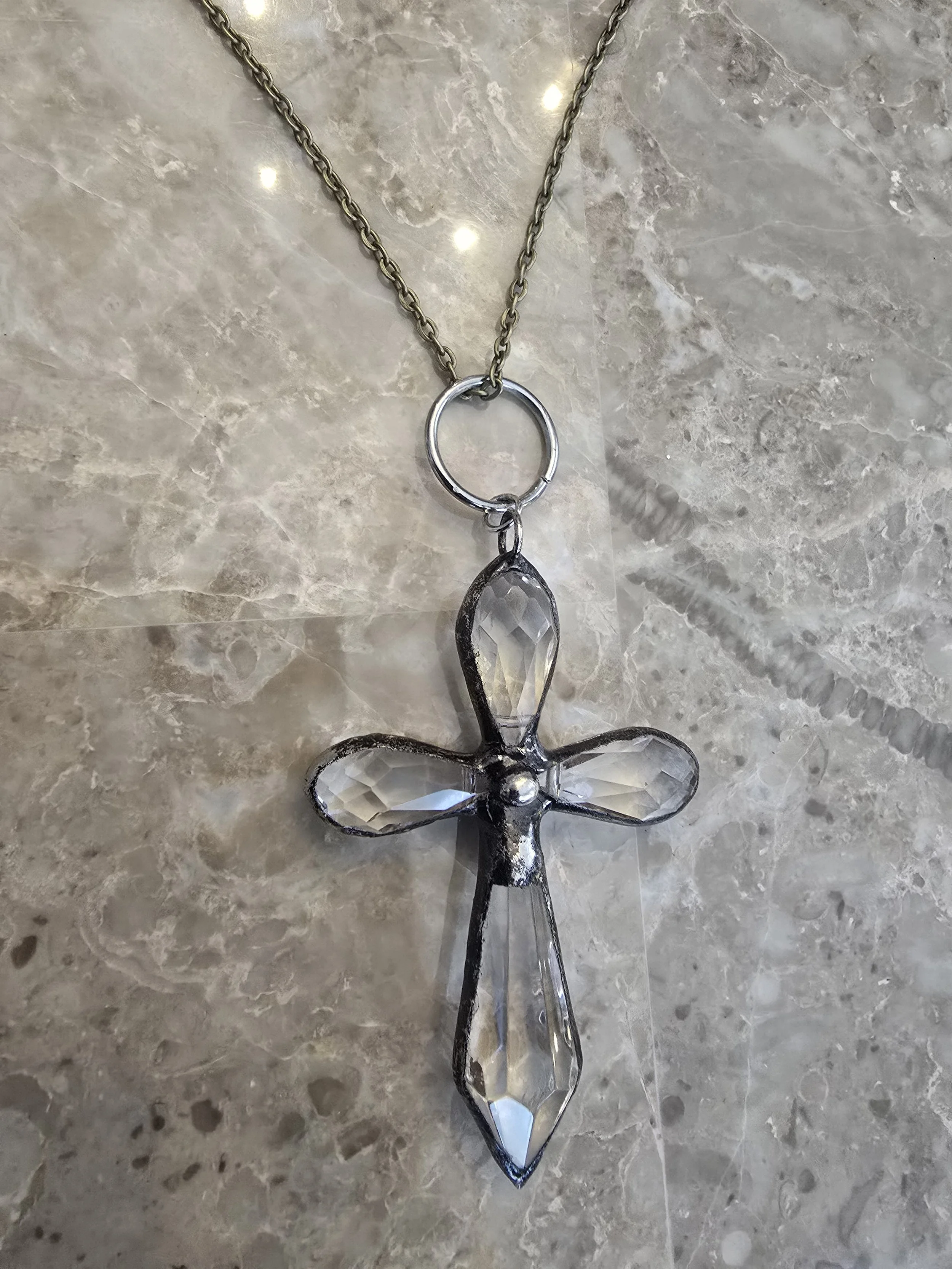 Crystal Cross Necklace