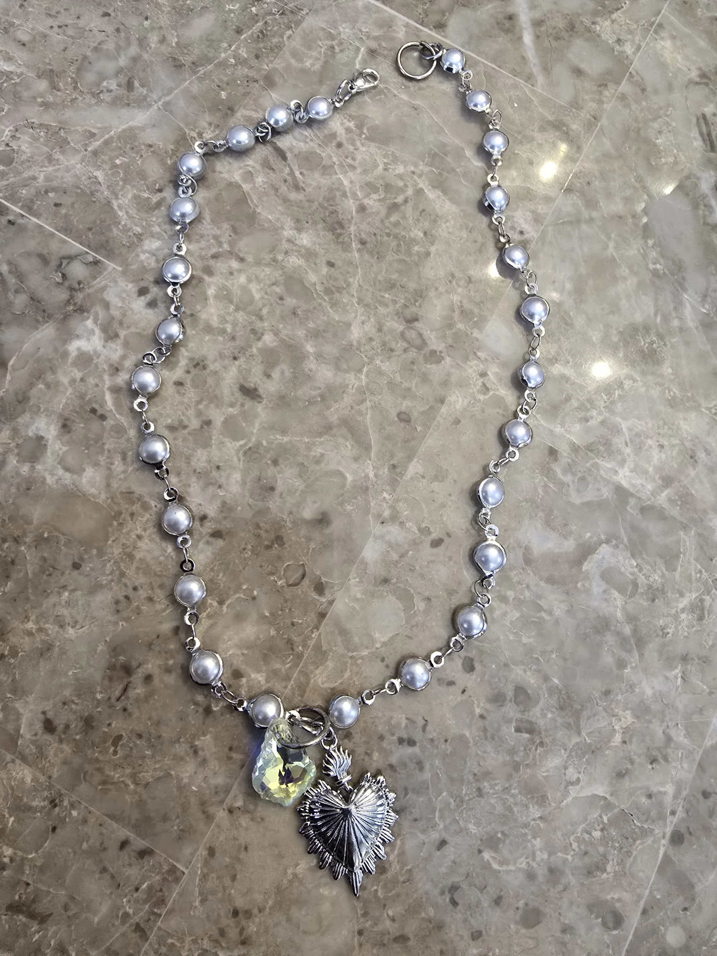 Heart in Flames Necklace