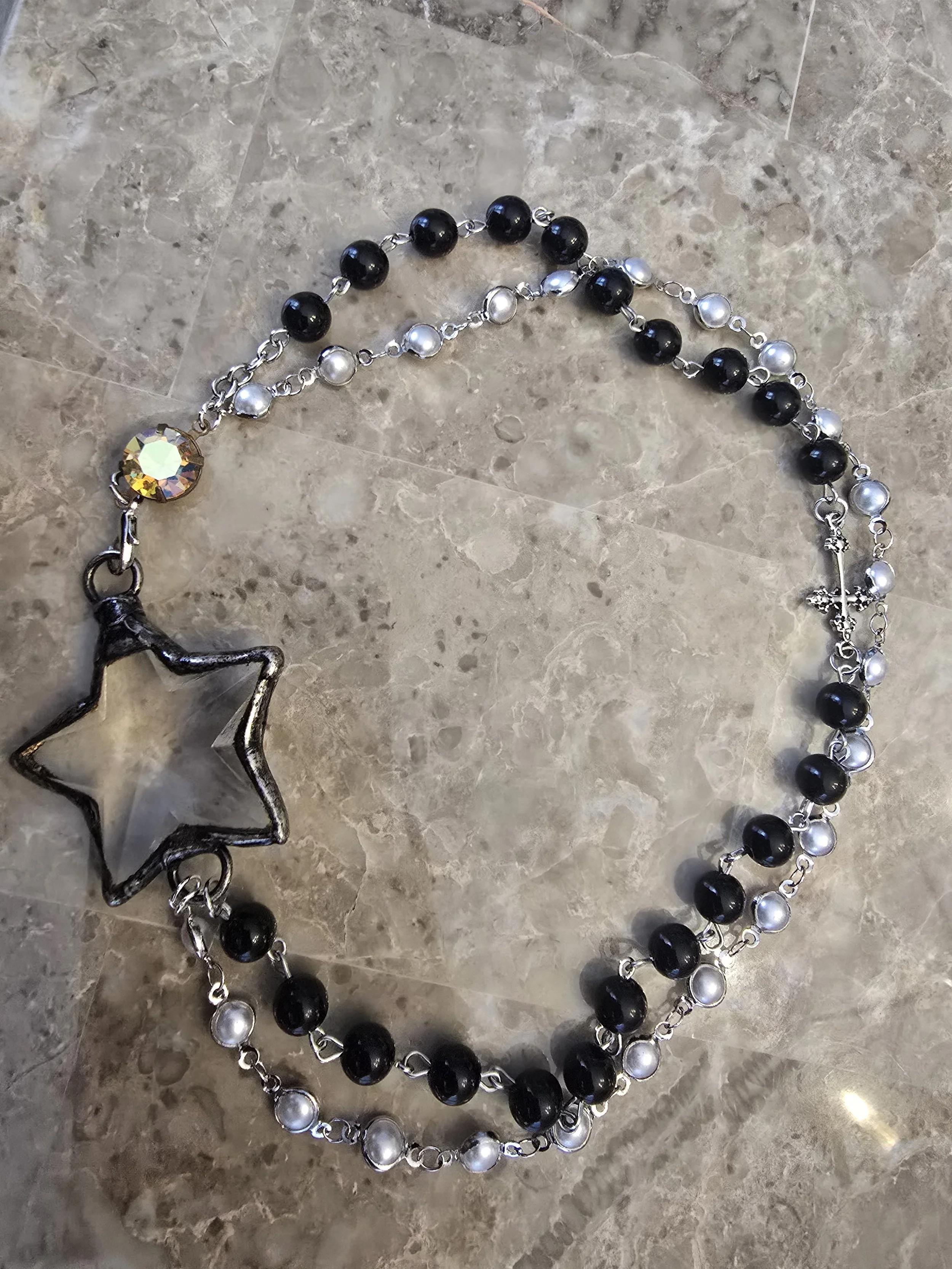 Glass Star Necklace