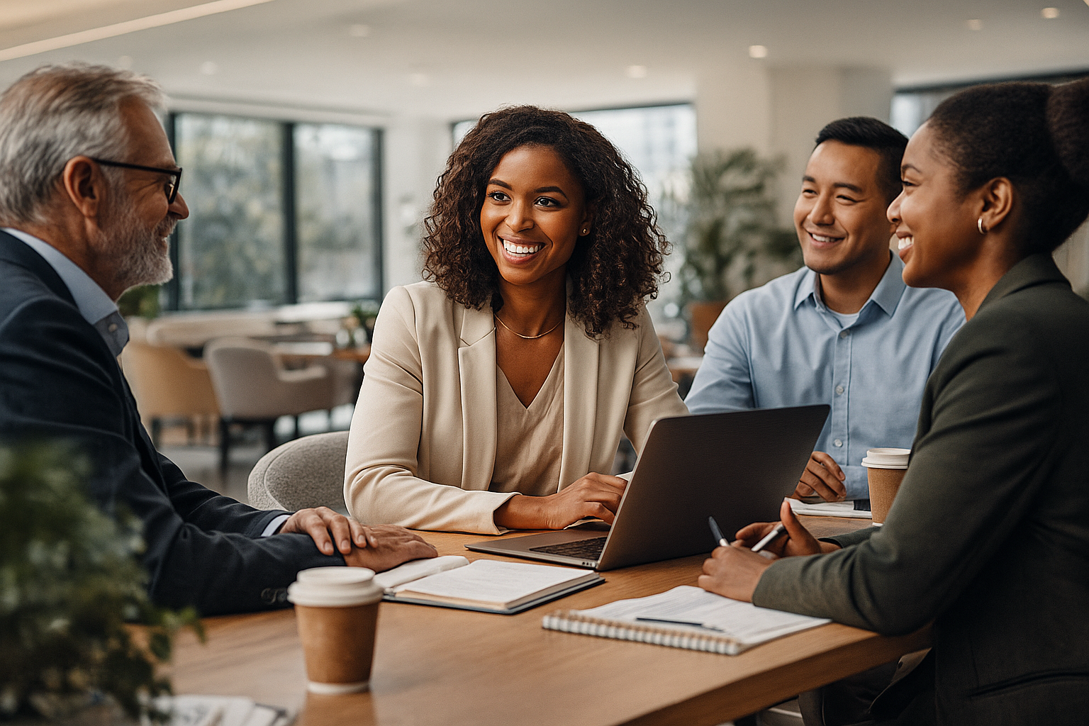 a team working in culture and organisational transformation