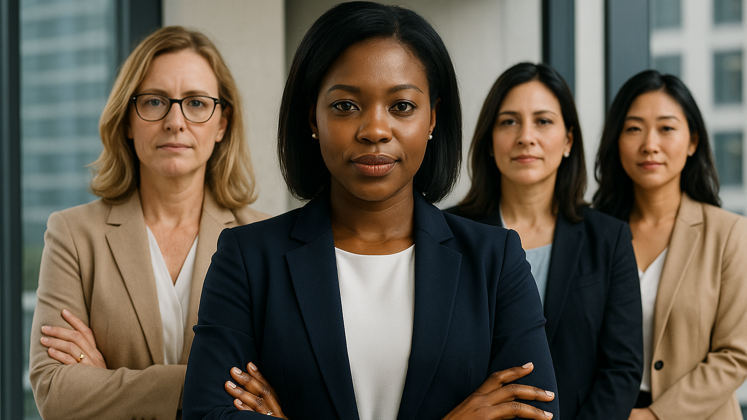 Group of women representing female leadership