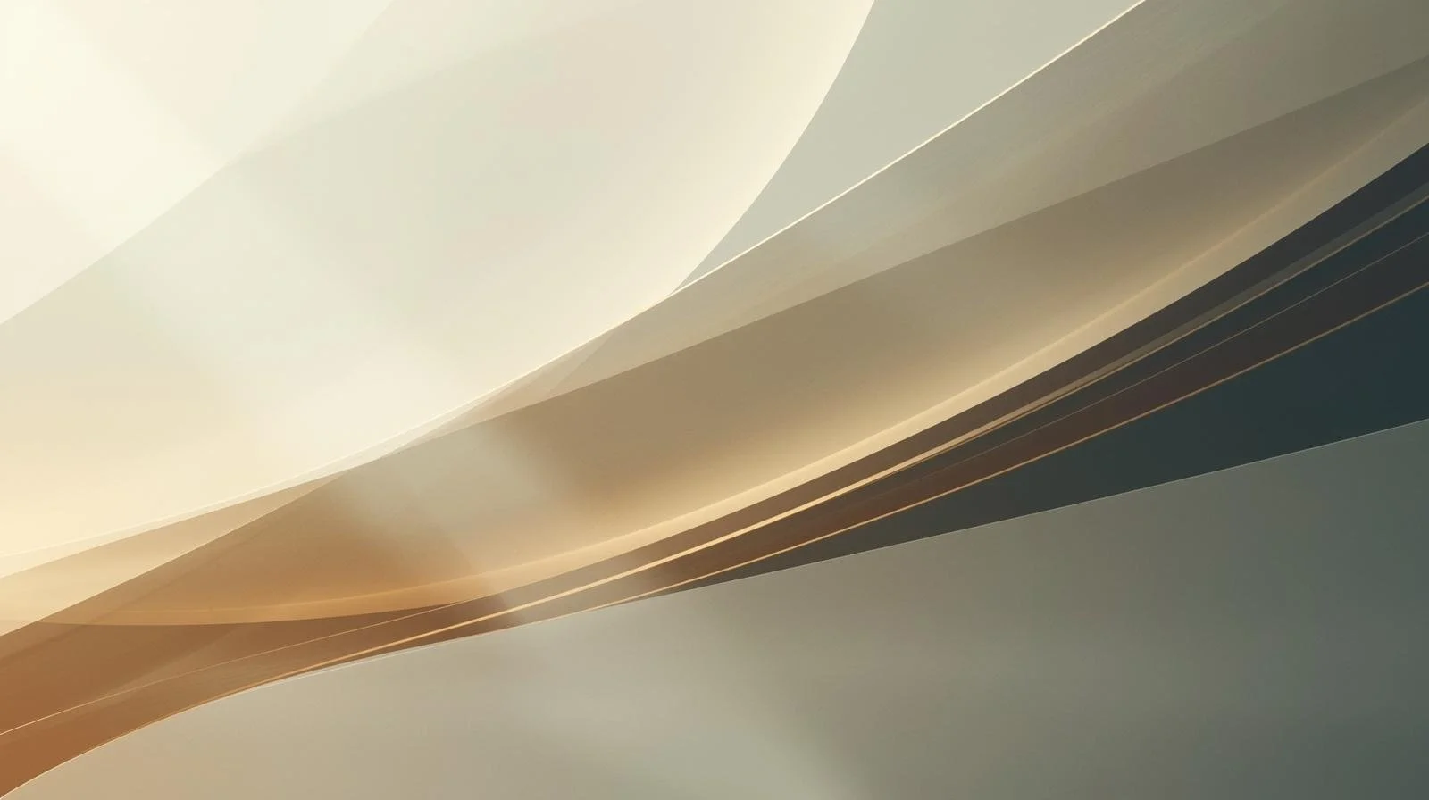 Abstract digital art with flowing, curved lines in shades of beige, brown, and dark gray.