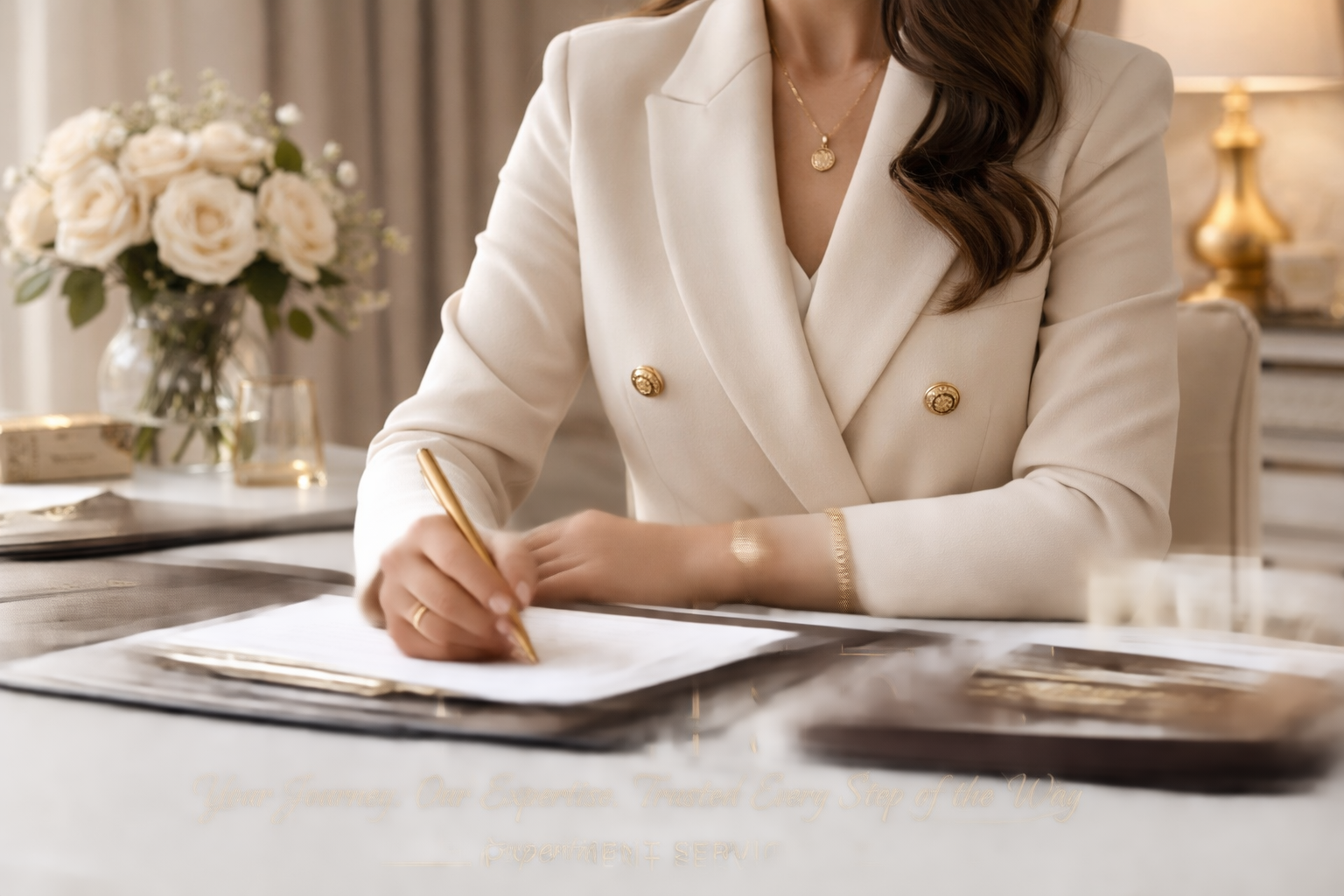 Maxwell & Co. team member completing a loan signing and document verification during an LSA appointment.