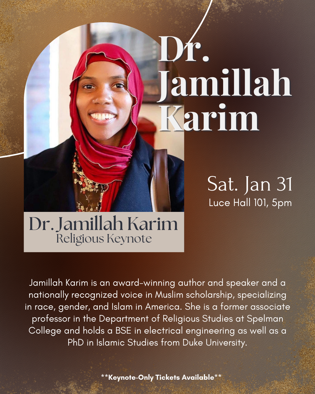 Dr. Jamillah Karim Religious Keynote