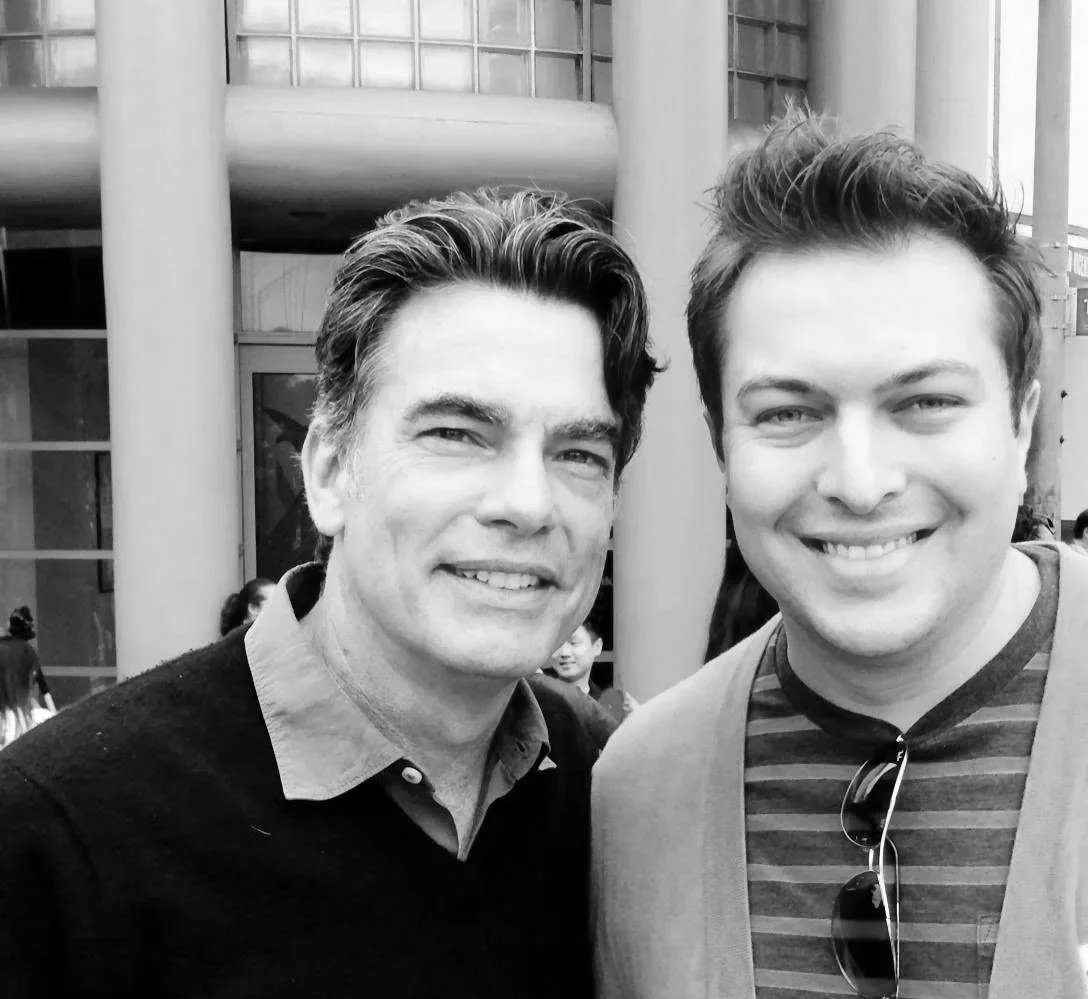 with Peter Gallagher